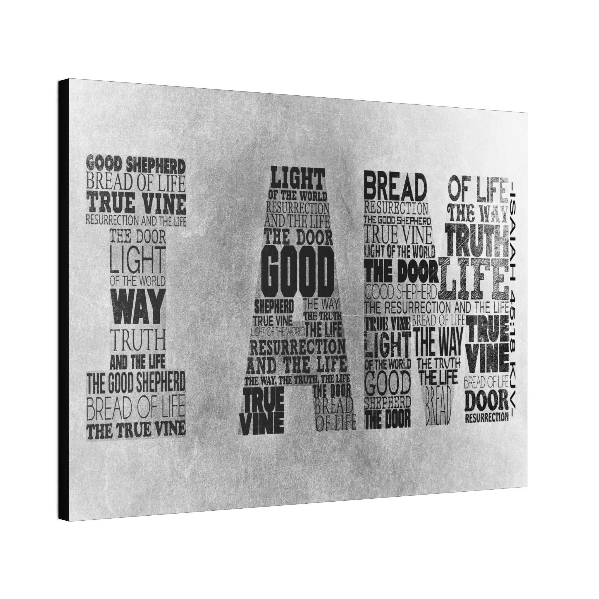 "I Am" Canvas (White)
