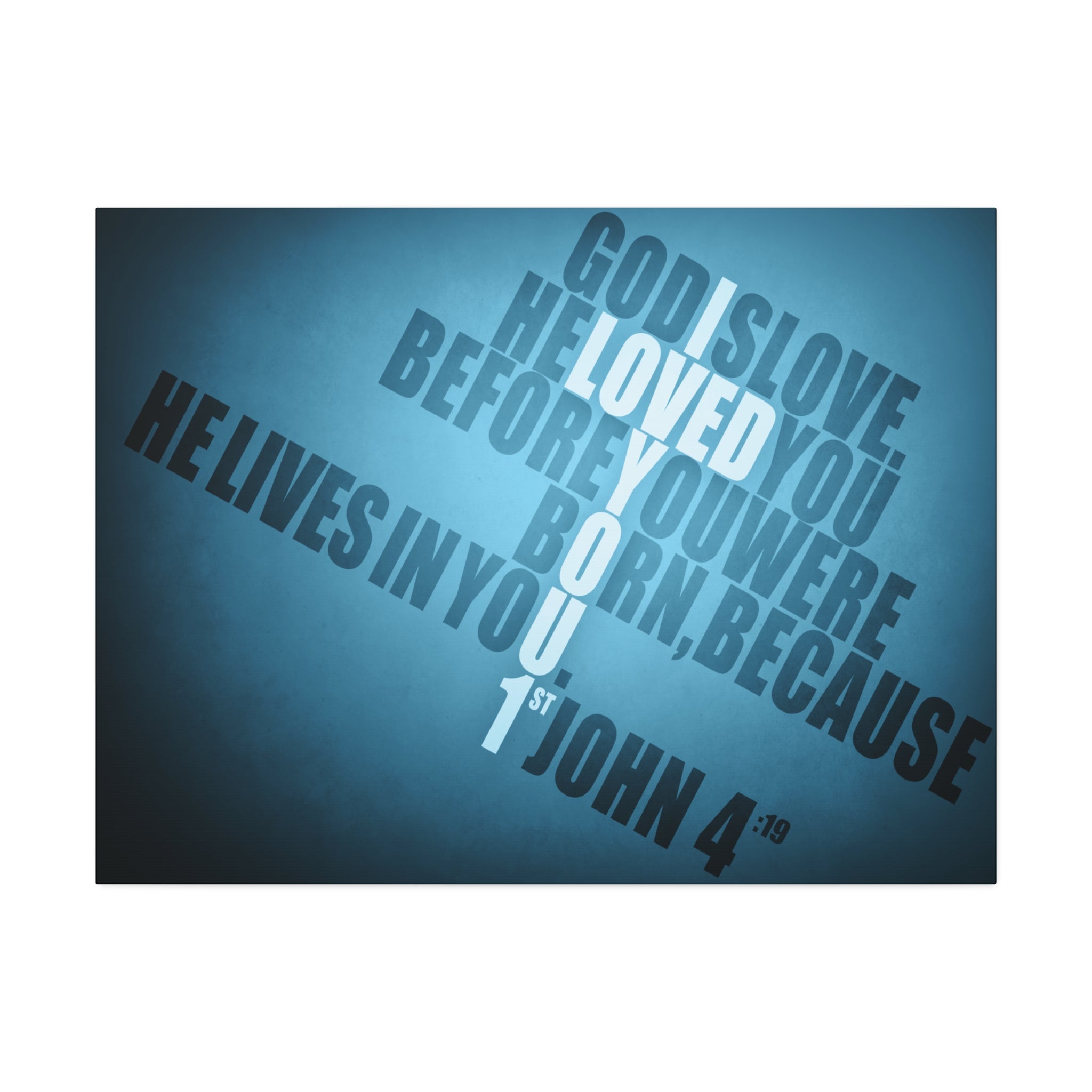 "Loved You 1st" Canvas (Blue)