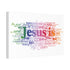 "Jesus Is" Canvas (White)