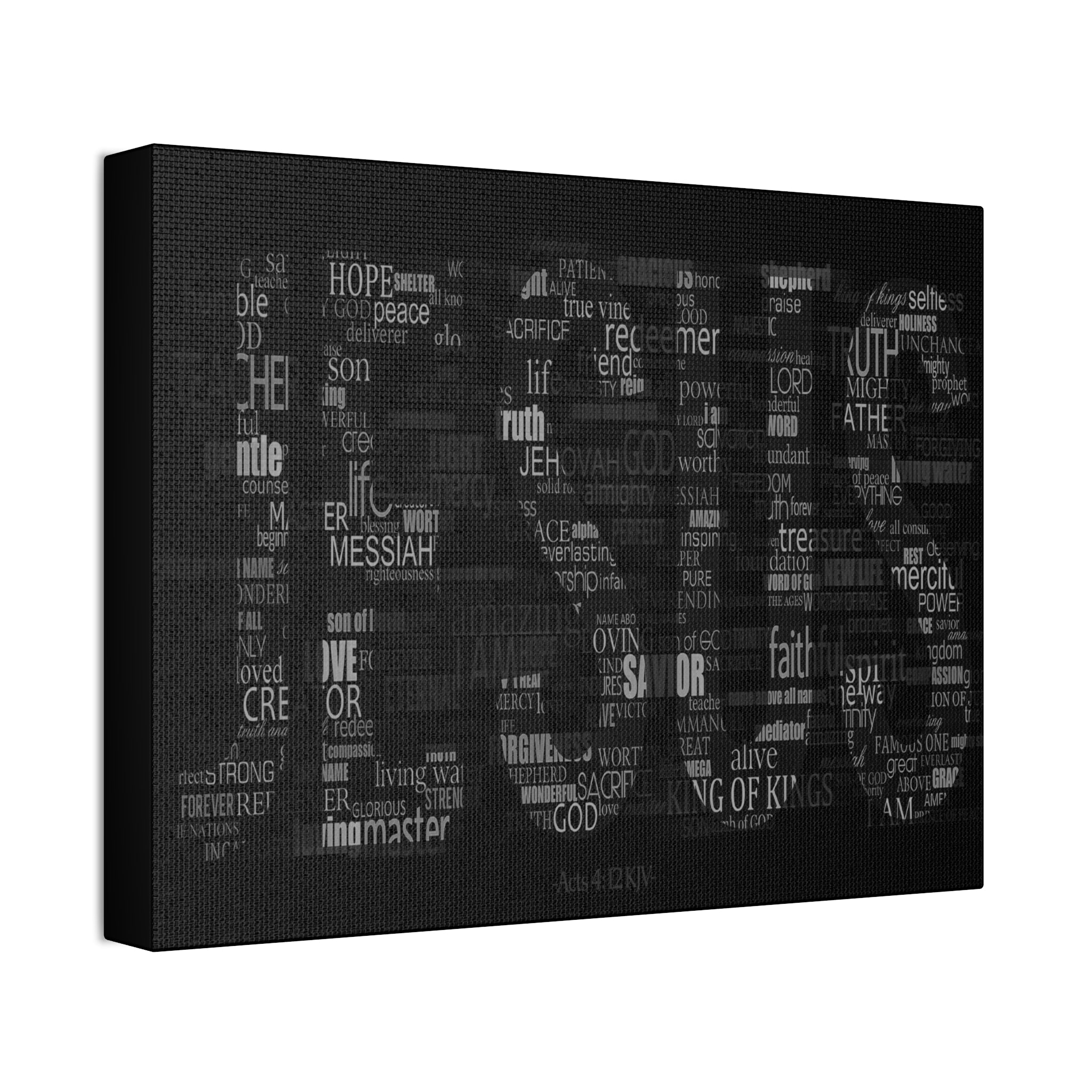 "No Other Name"  Canvas  (Black)