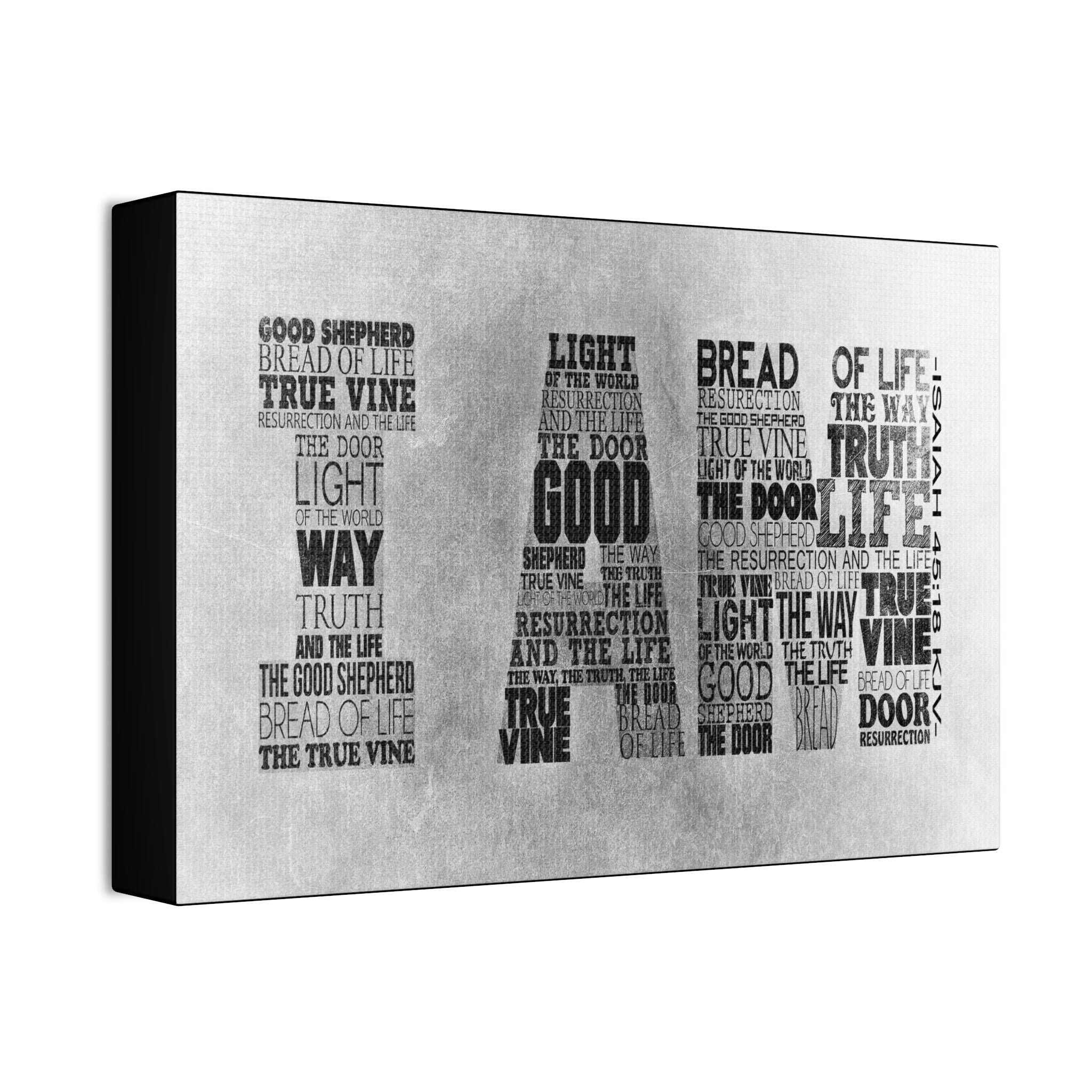 "I Am" Canvas (White)