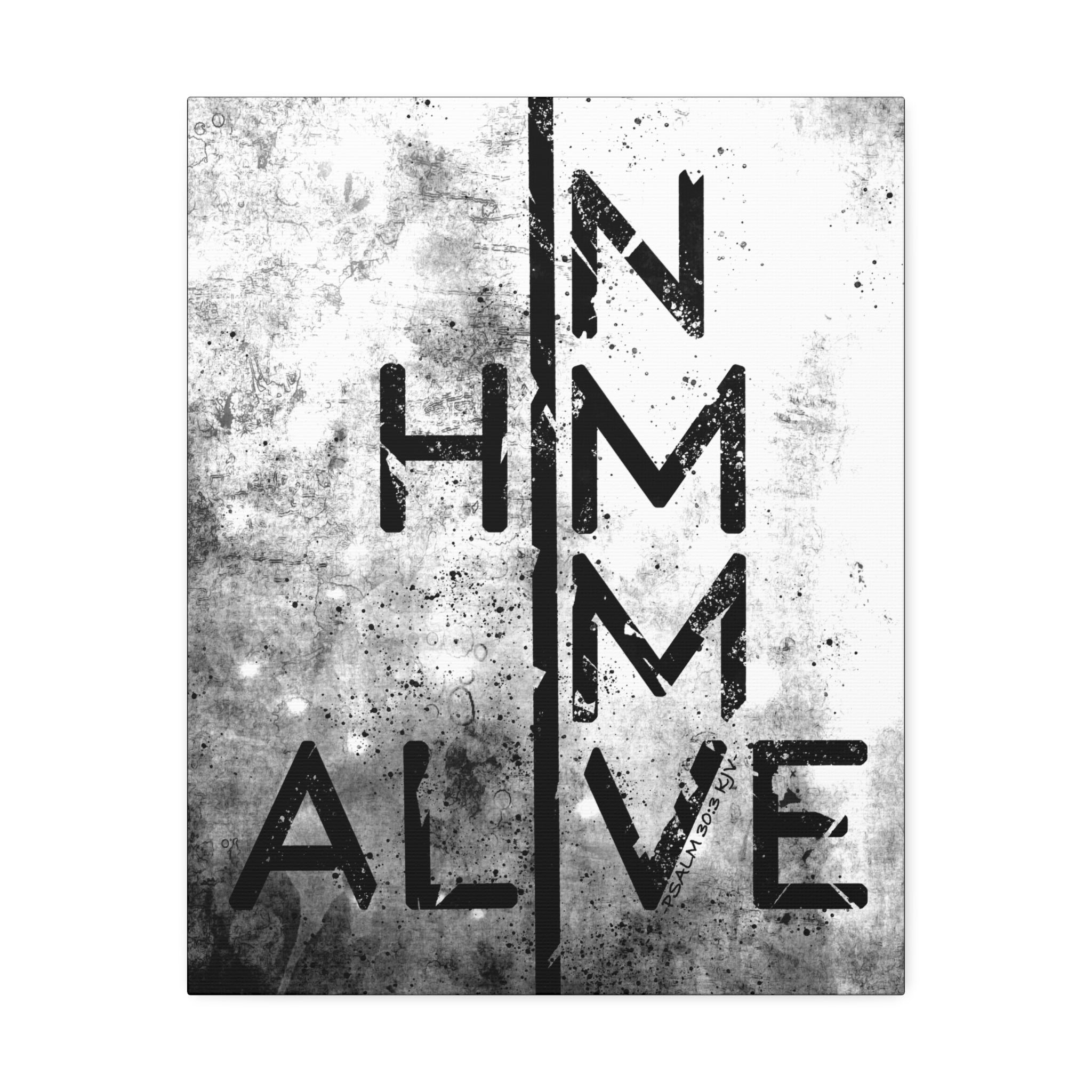 "I'm Alive" Canvas (White)