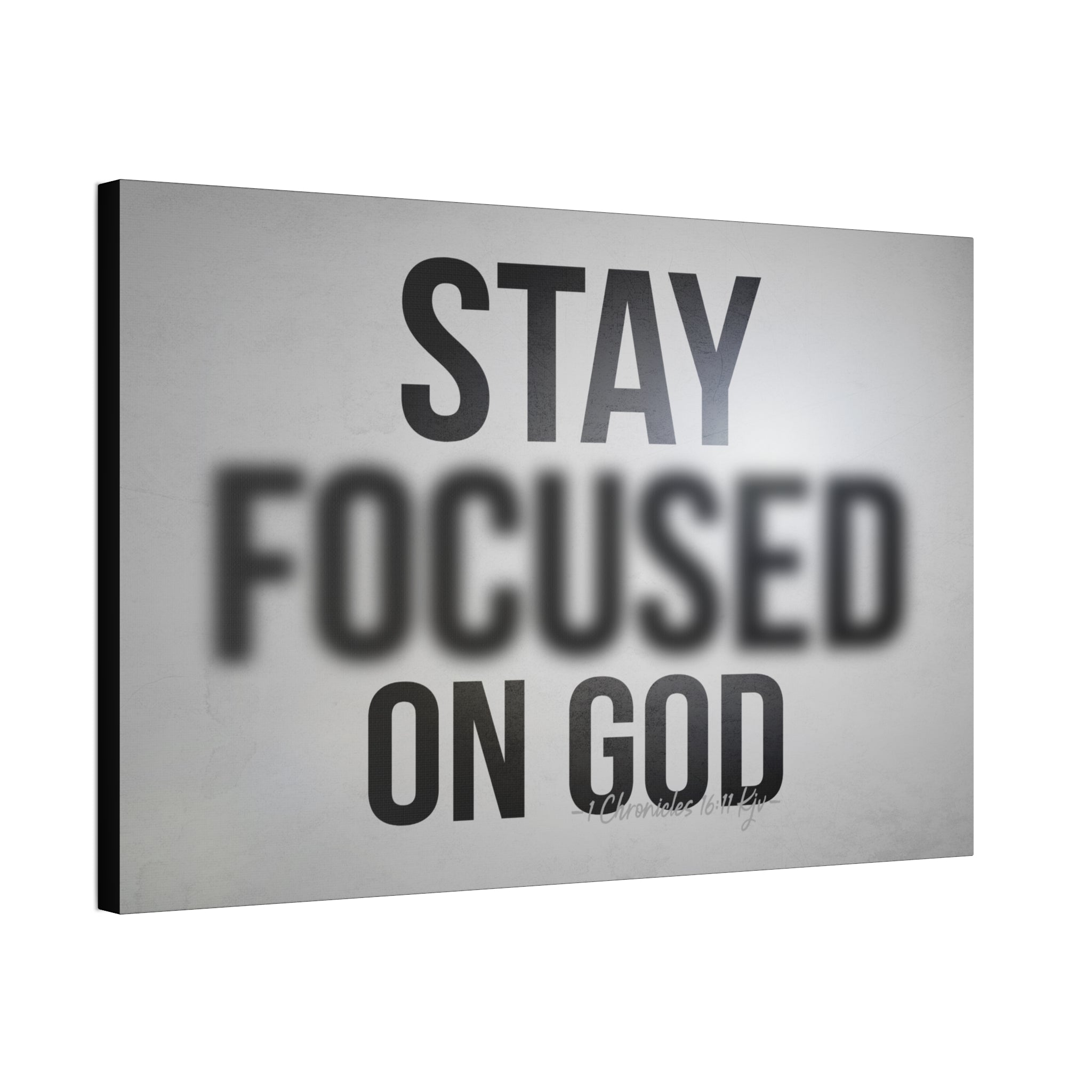 "Focused On God" Canvas