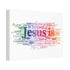 "Jesus Is" Canvas (White)