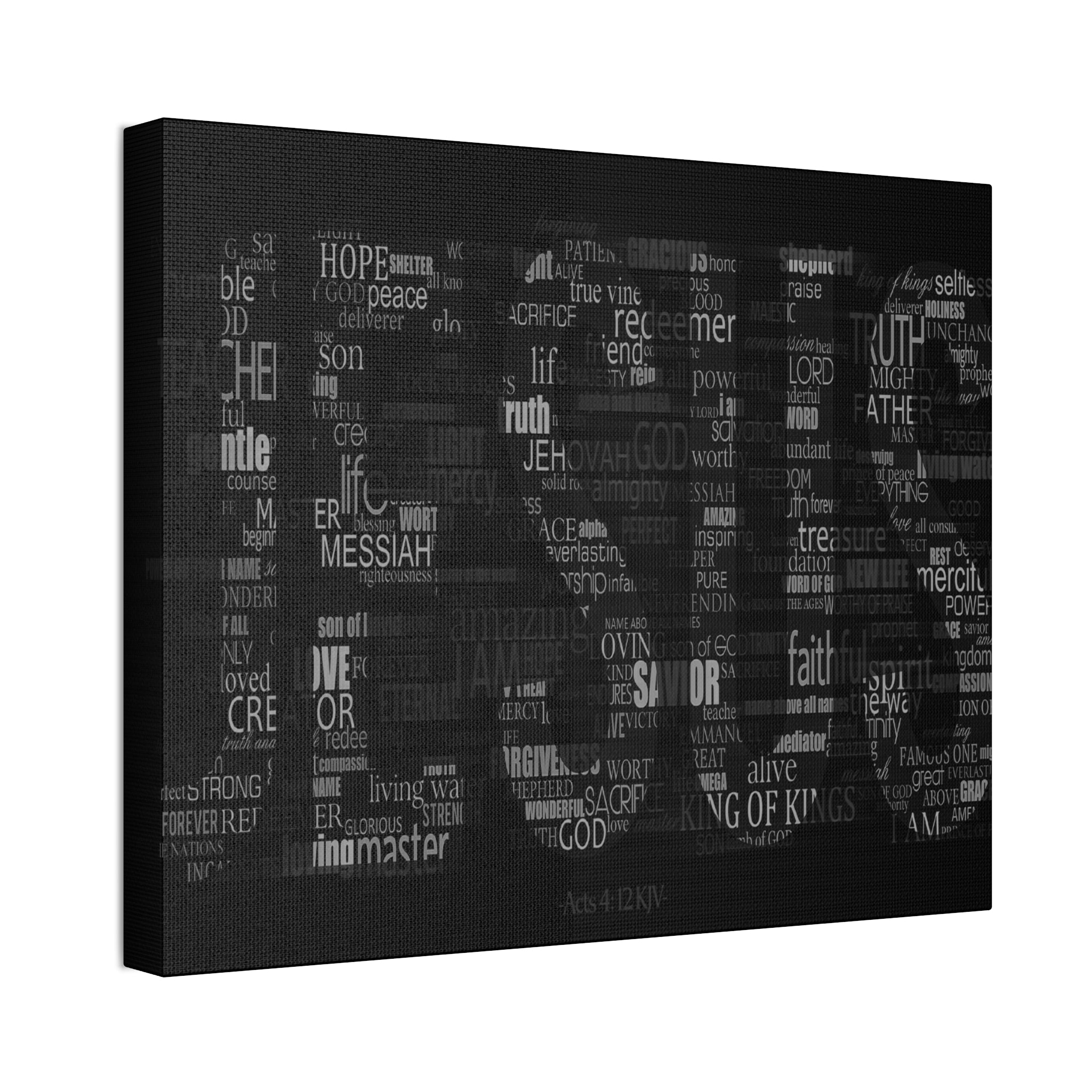 "No Other Name"  Canvas  (Black)