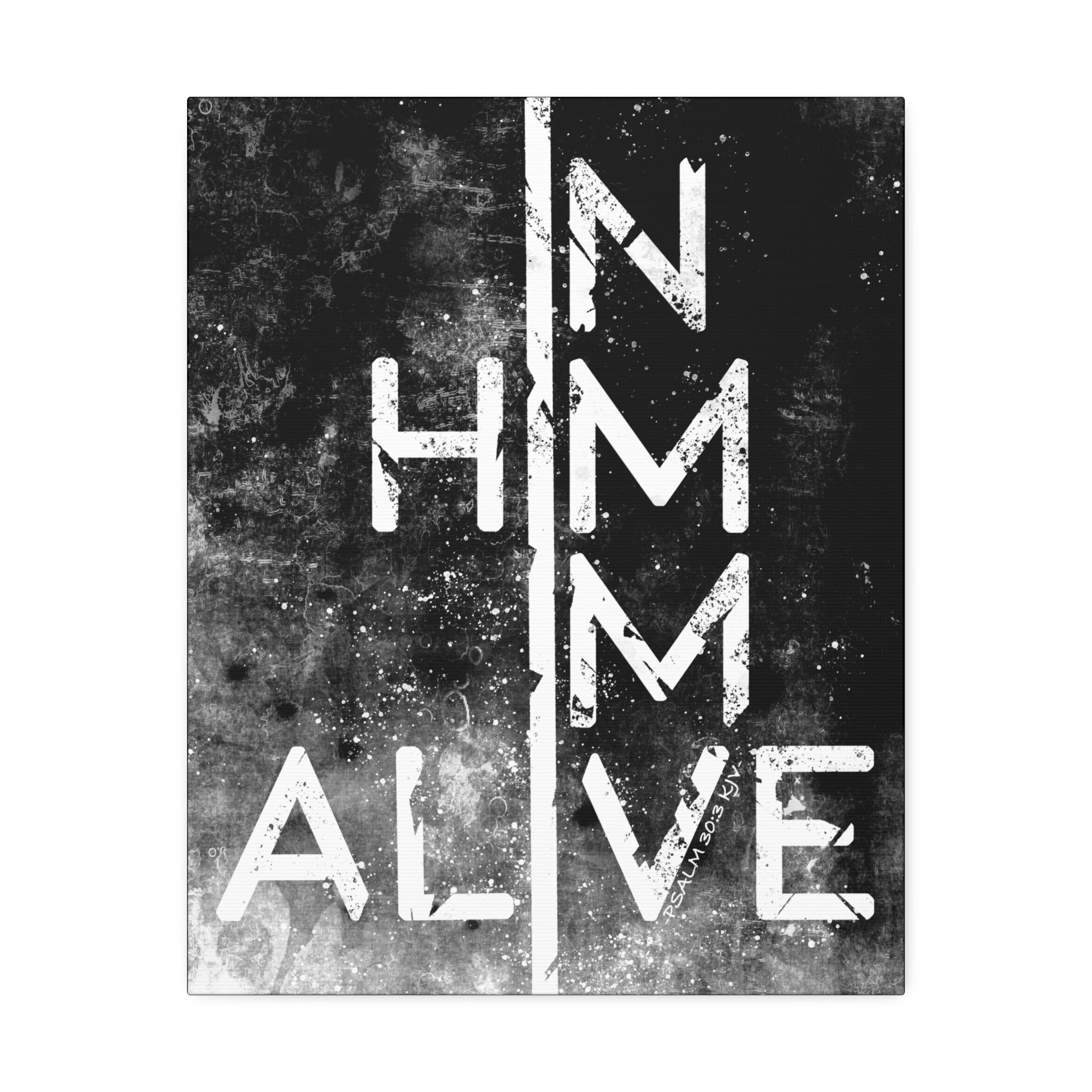 "I'm Alive" Canvas (Black)