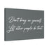 "Don't Brag" Canvas