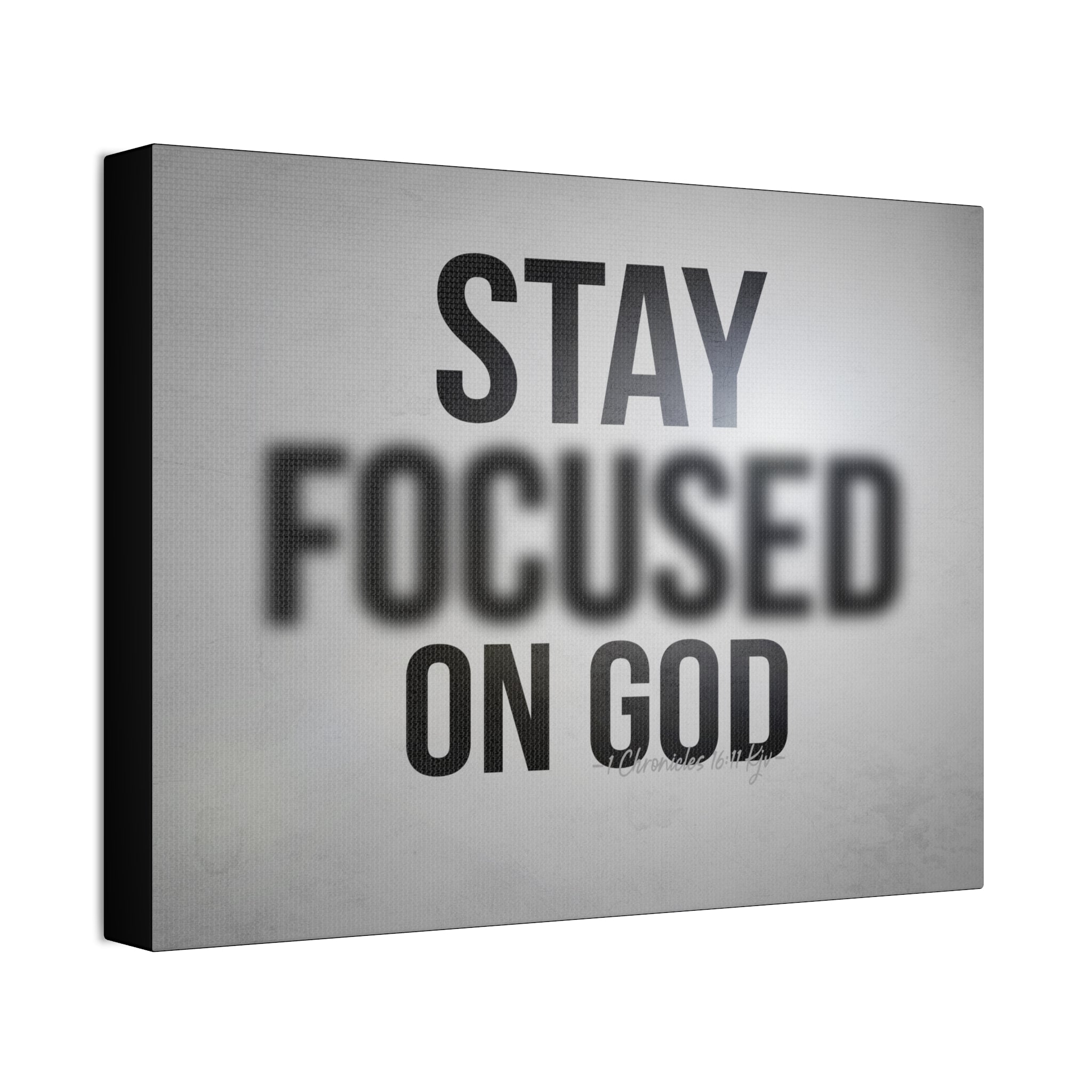 "Focused On God" Canvas