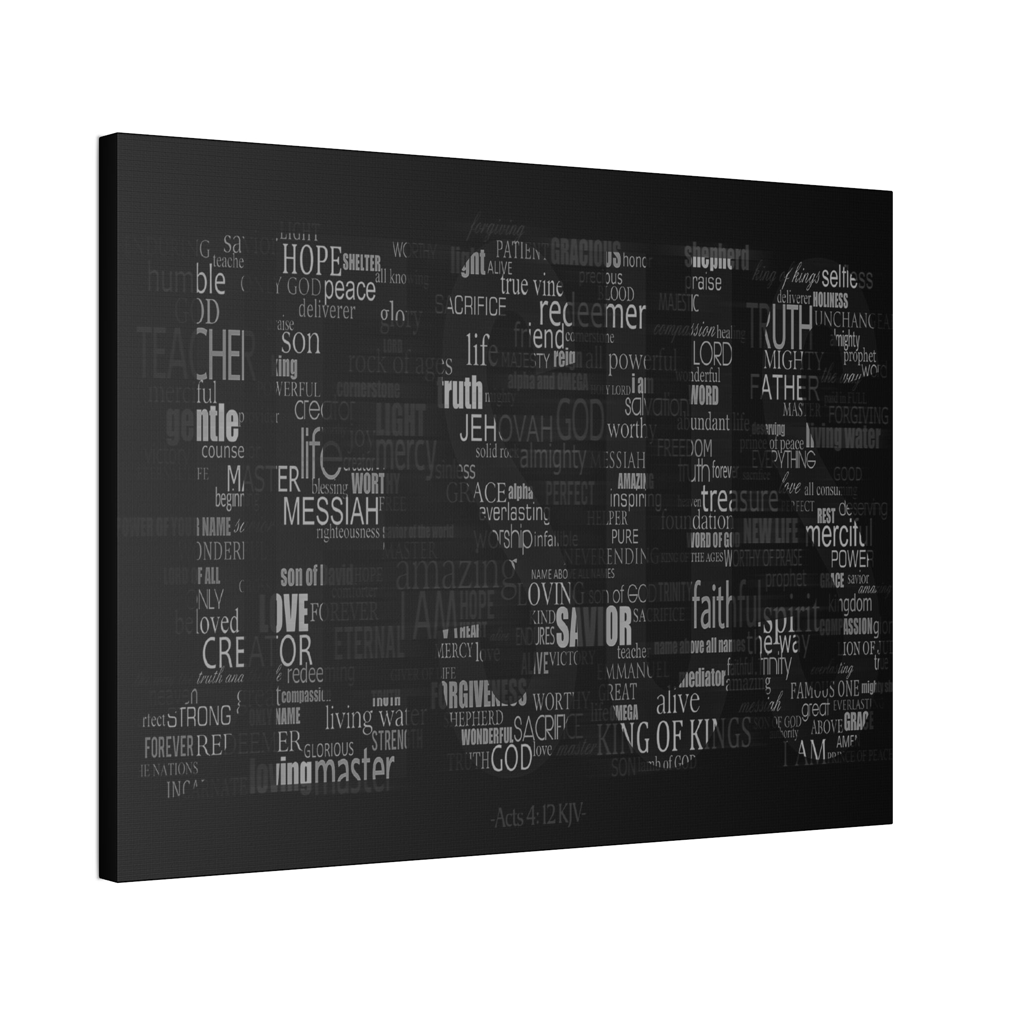 "No Other Name"  Canvas  (Black)