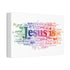 "Jesus Is" Canvas (White)