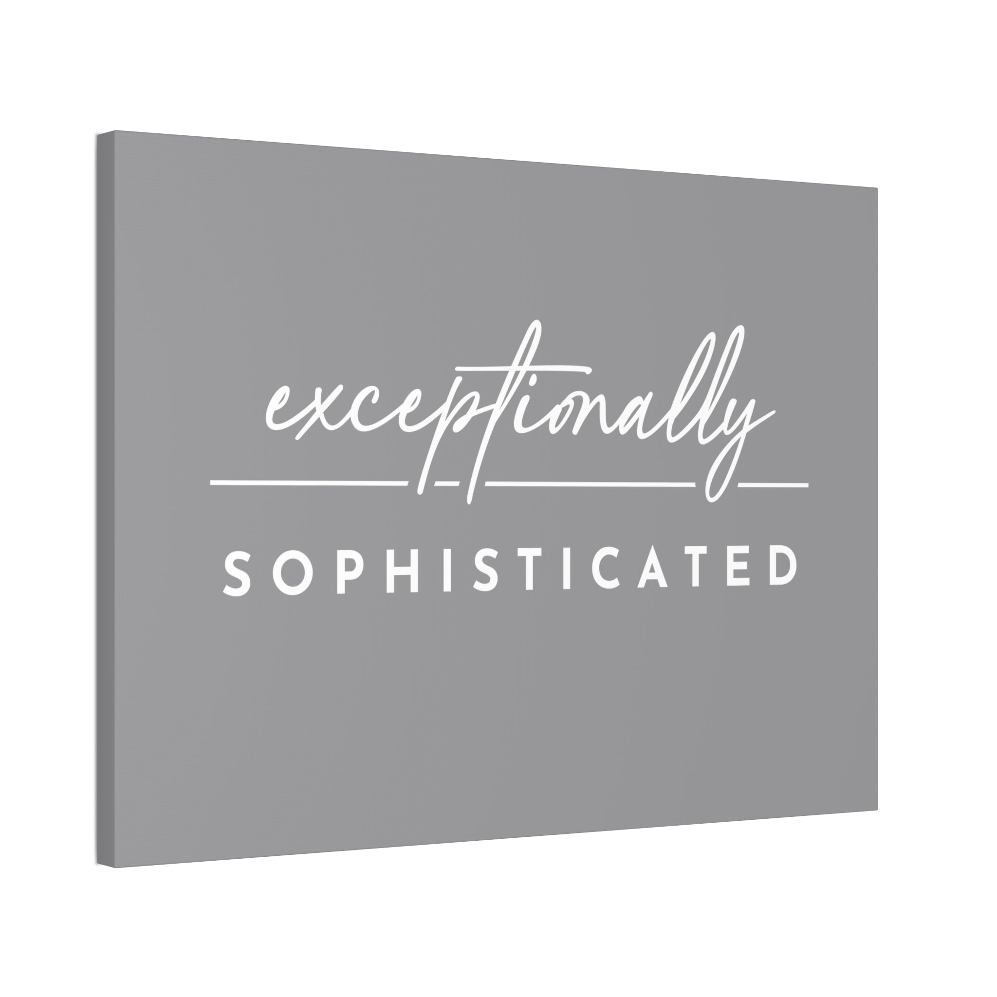 "Exceptionally Sophisticated" Canvas
