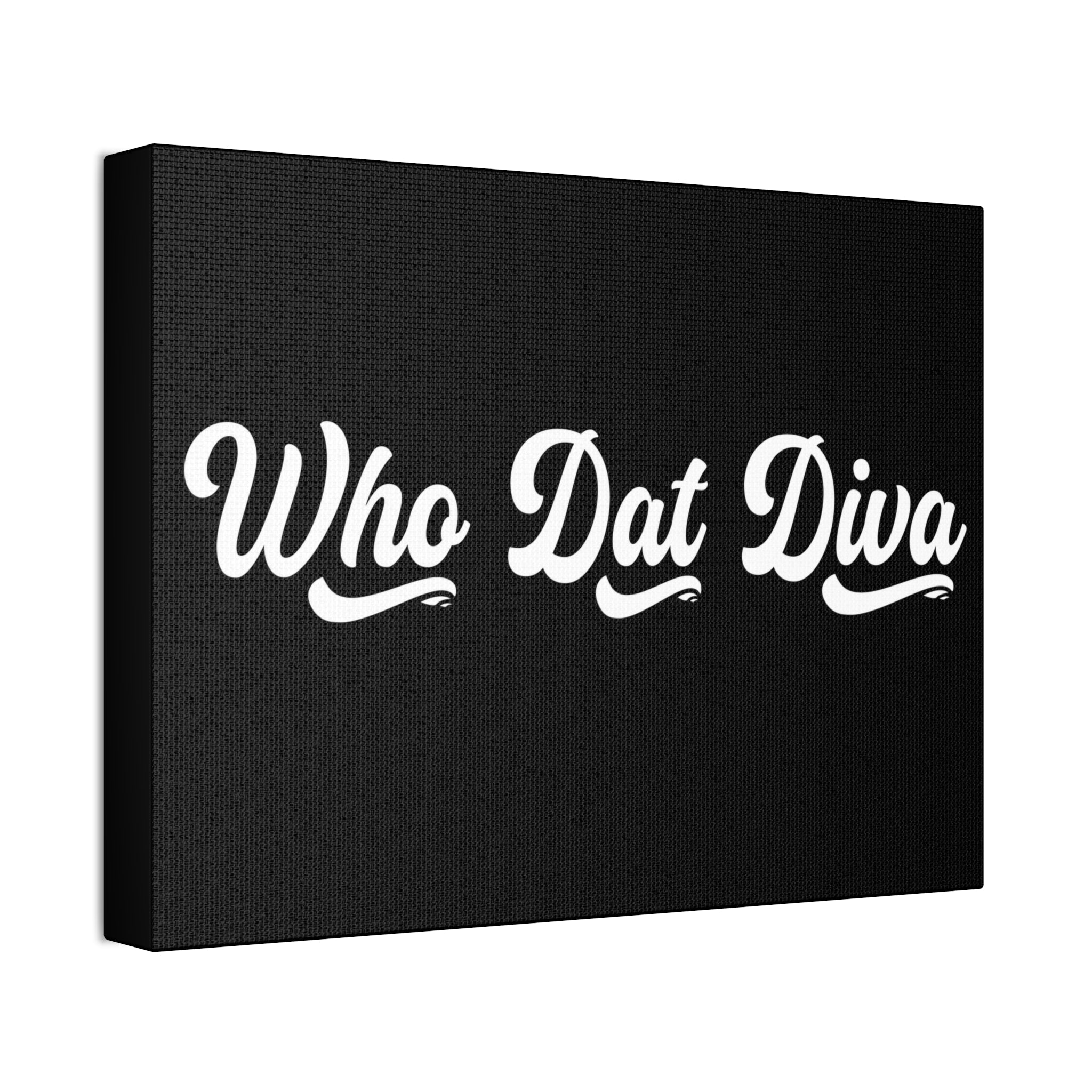 "Who Dat Diva" Canvas