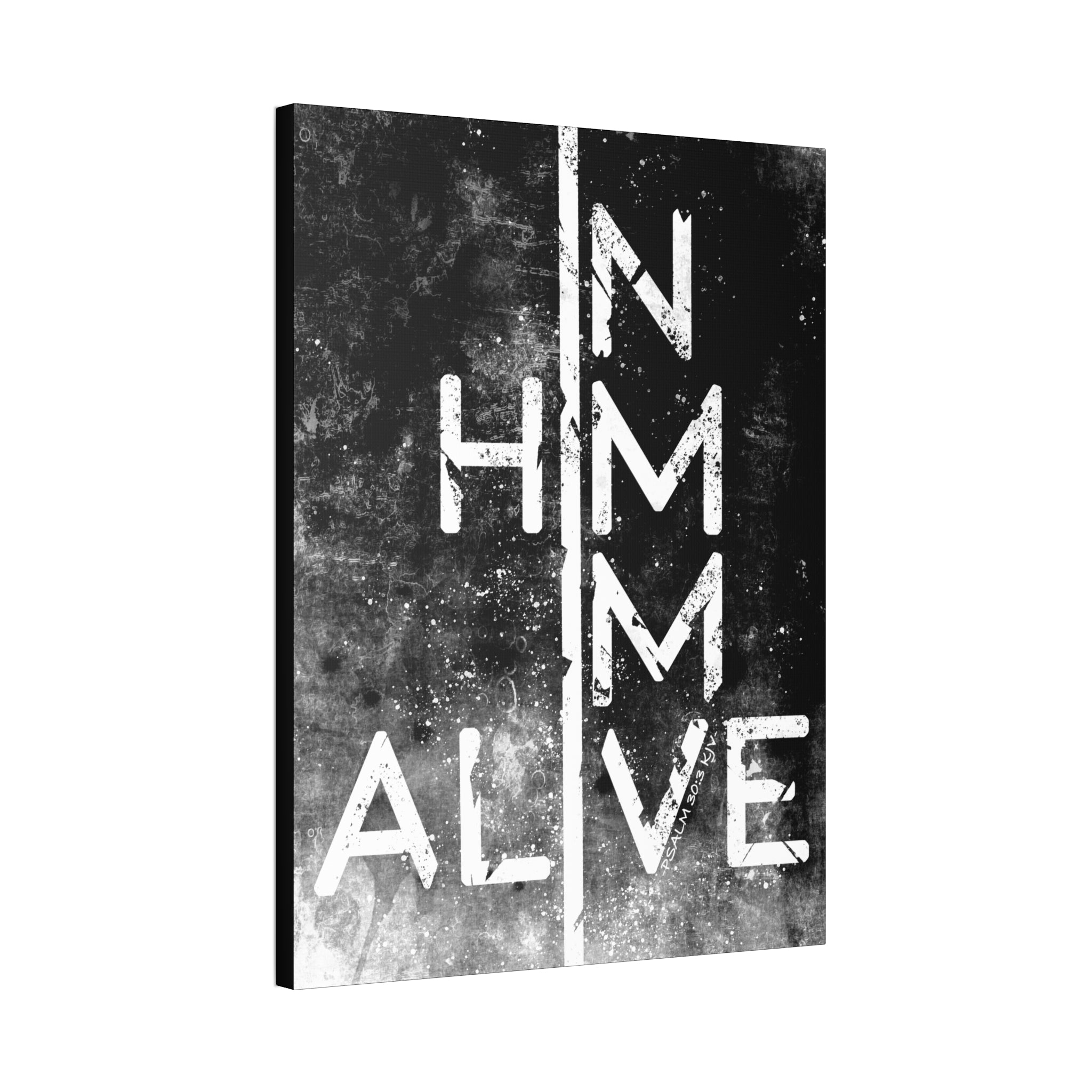 "I'm Alive" Canvas (Black)
