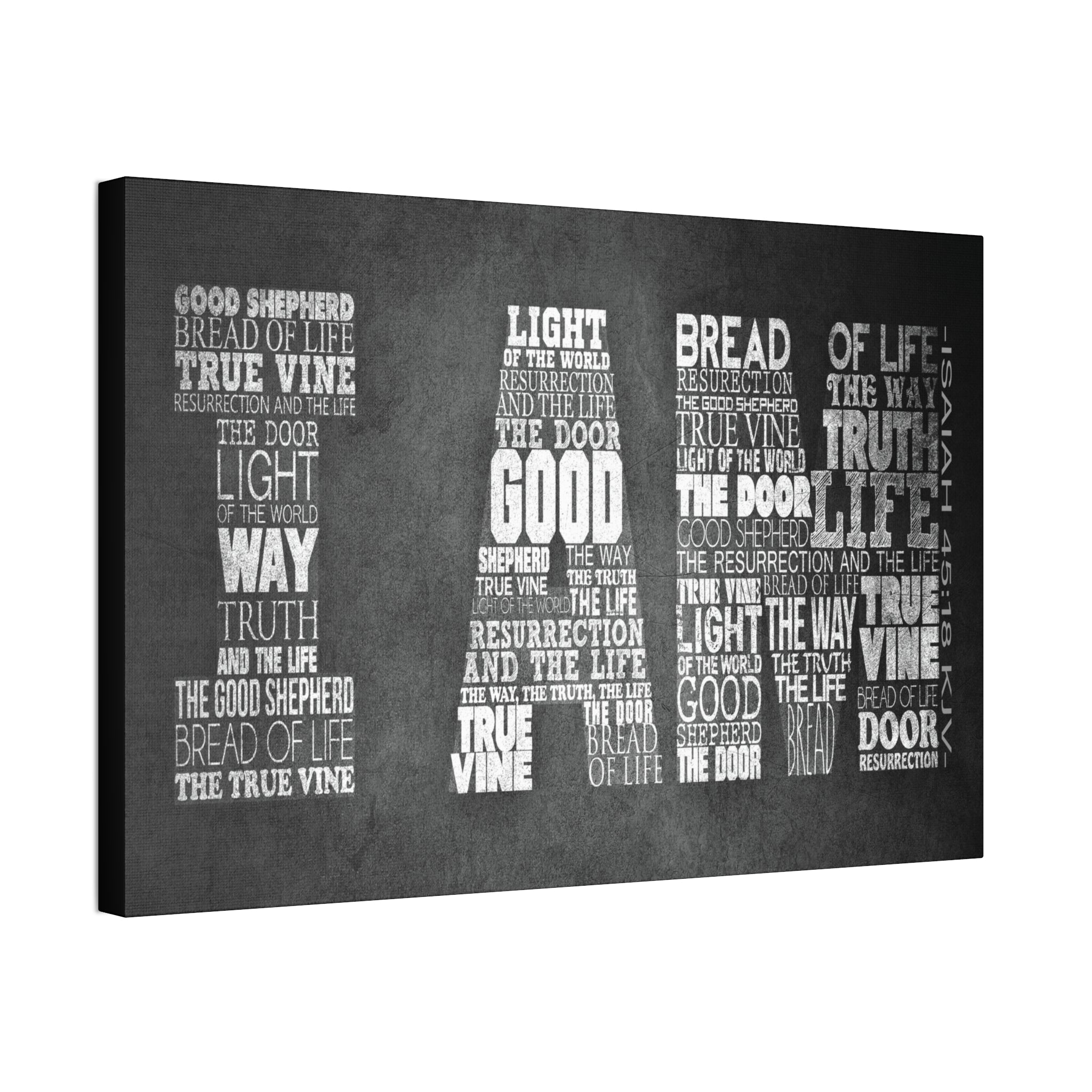 "I Am" Canvas (Black)