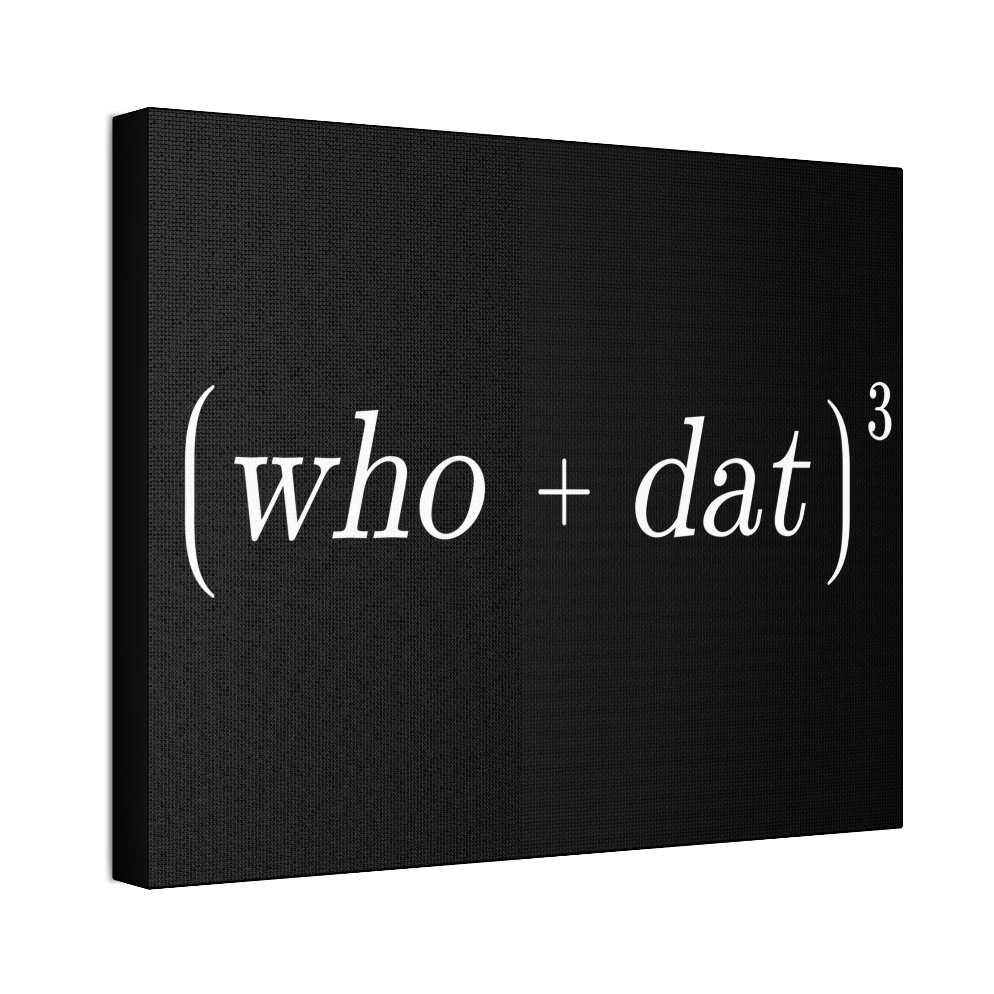"Who Dat Theory" Canvas