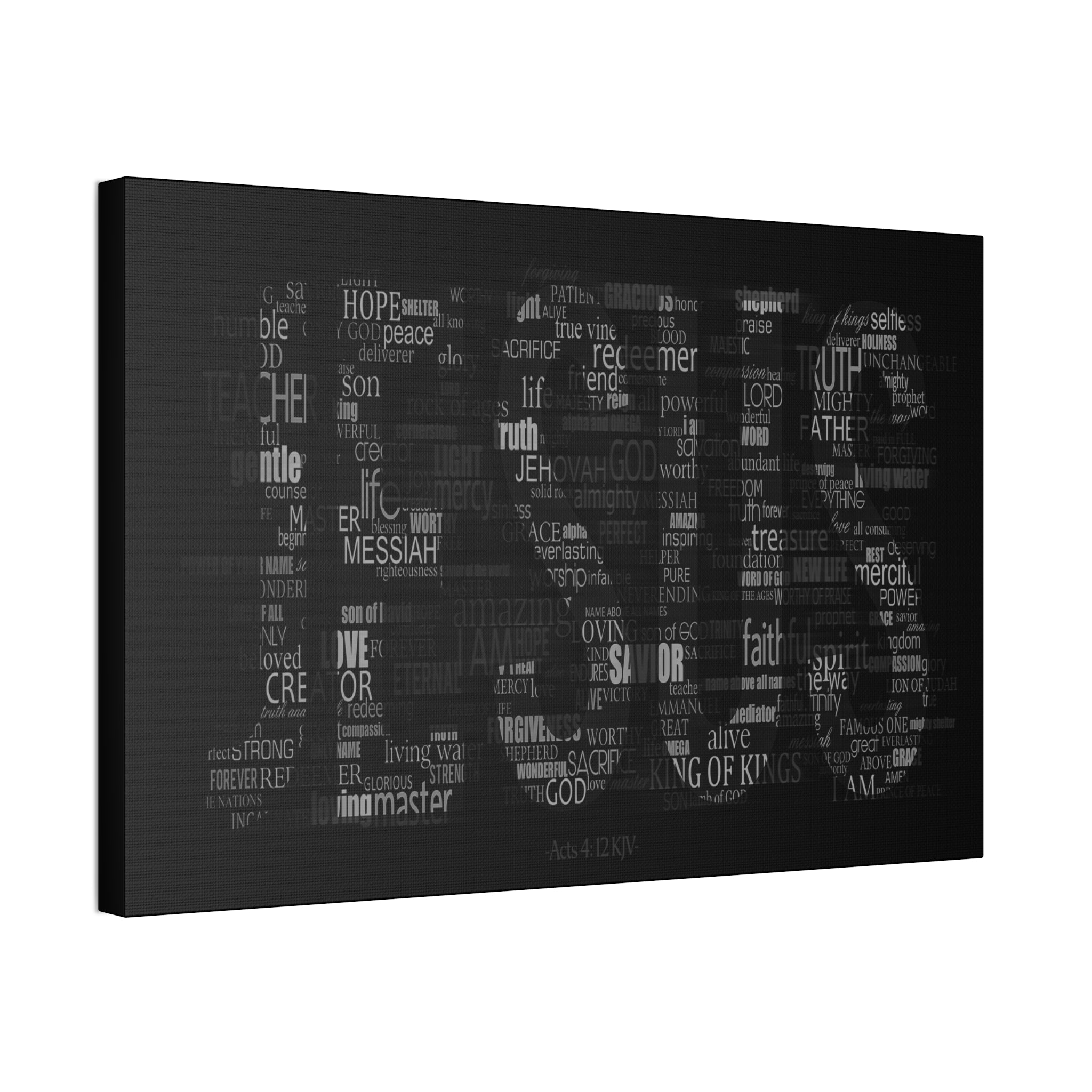 "No Other Name"  Canvas  (Black)