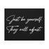 "Be Yourself" Canvas