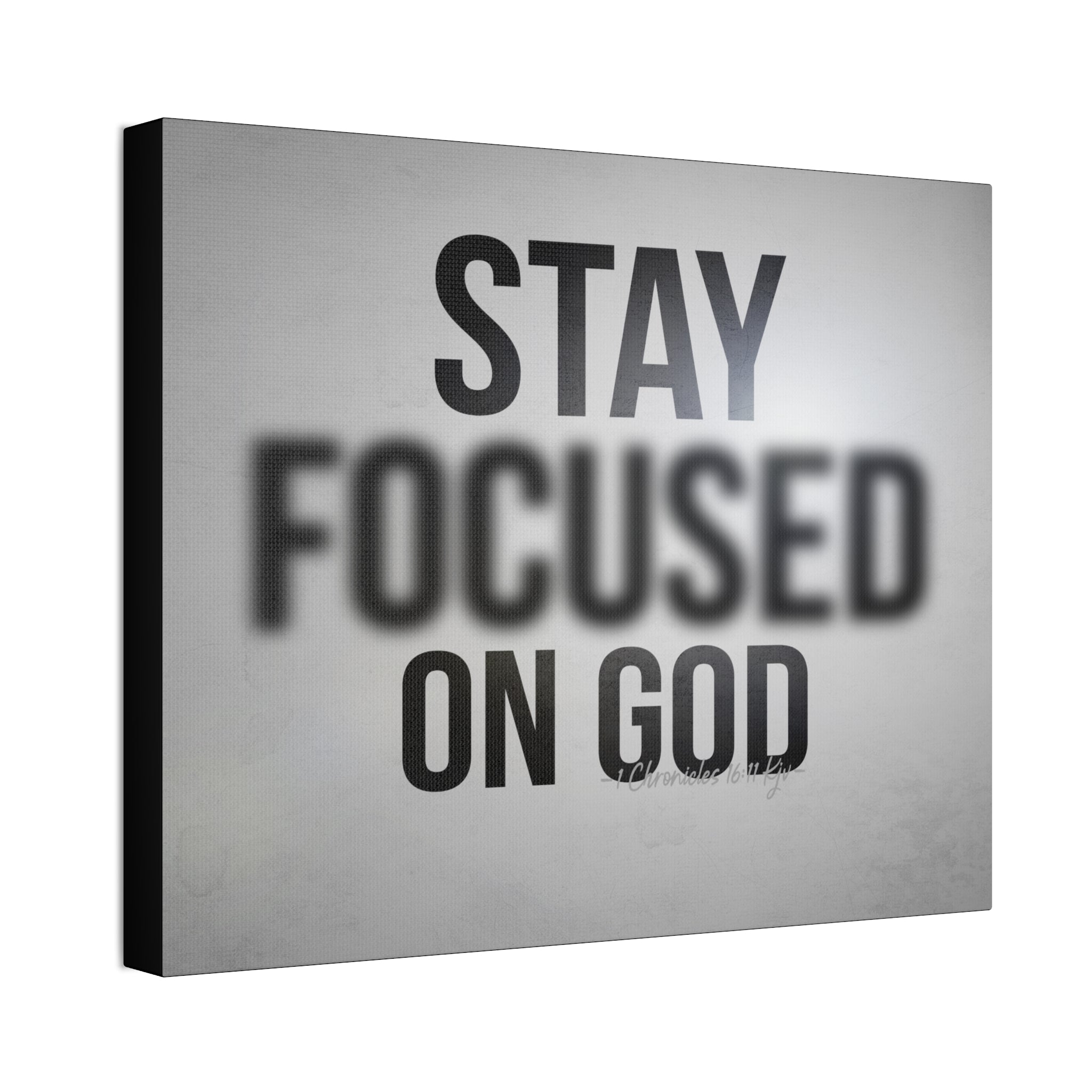 "Focused On God" Canvas