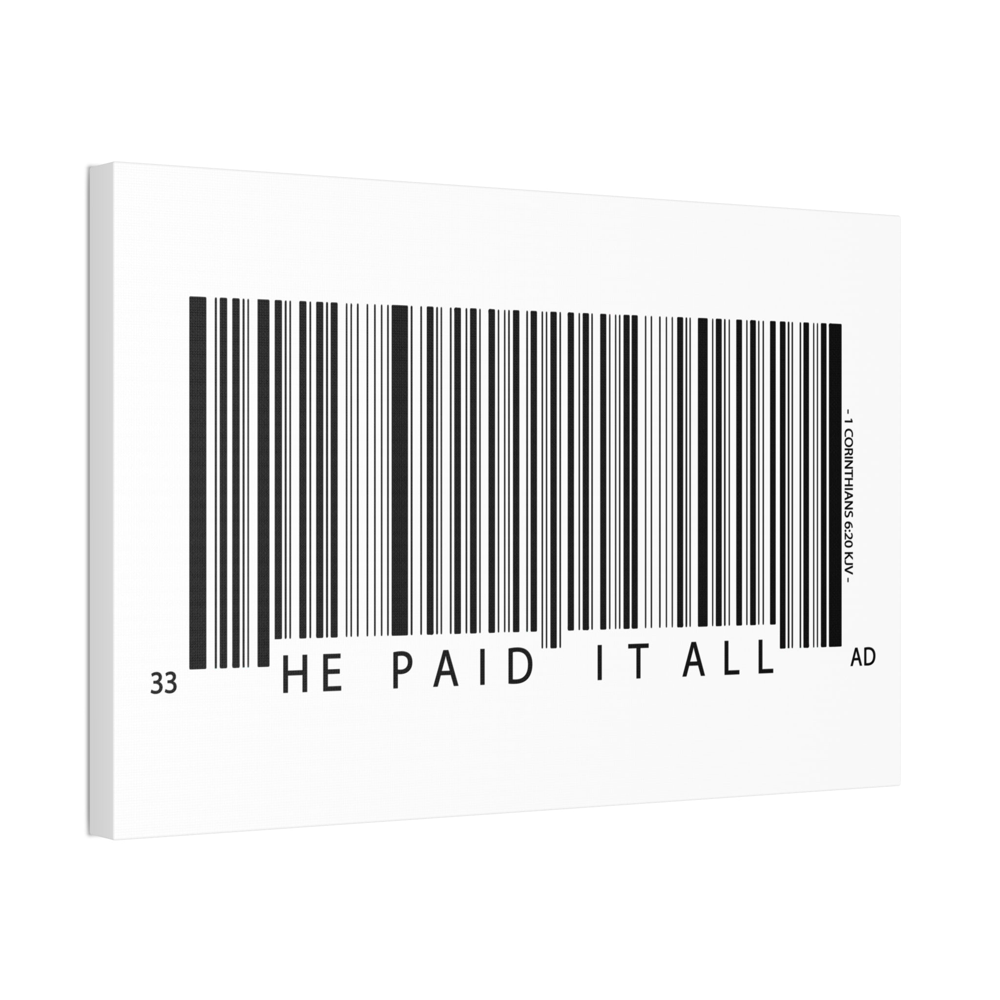 "He Paid It" Canvas