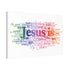 "Jesus Is" Canvas (White)