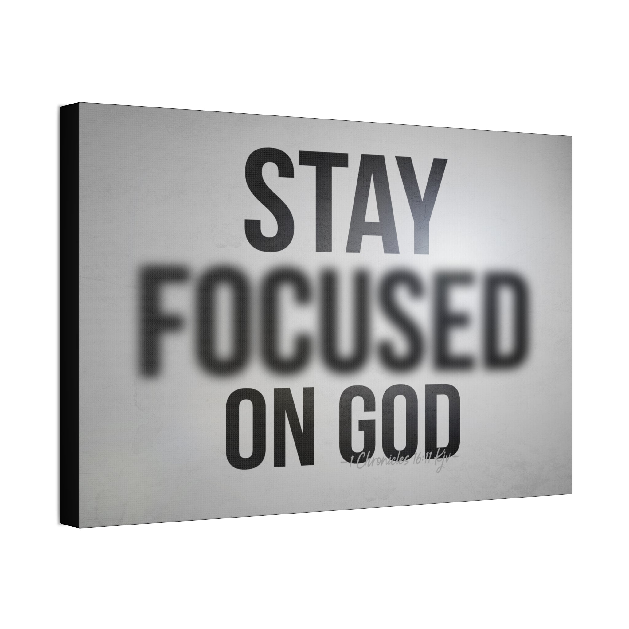"Focused On God" Canvas