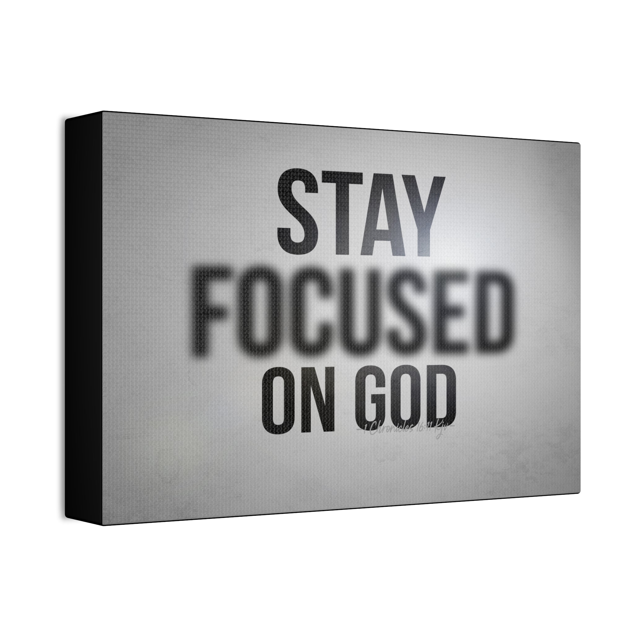 "Focused On God" Canvas