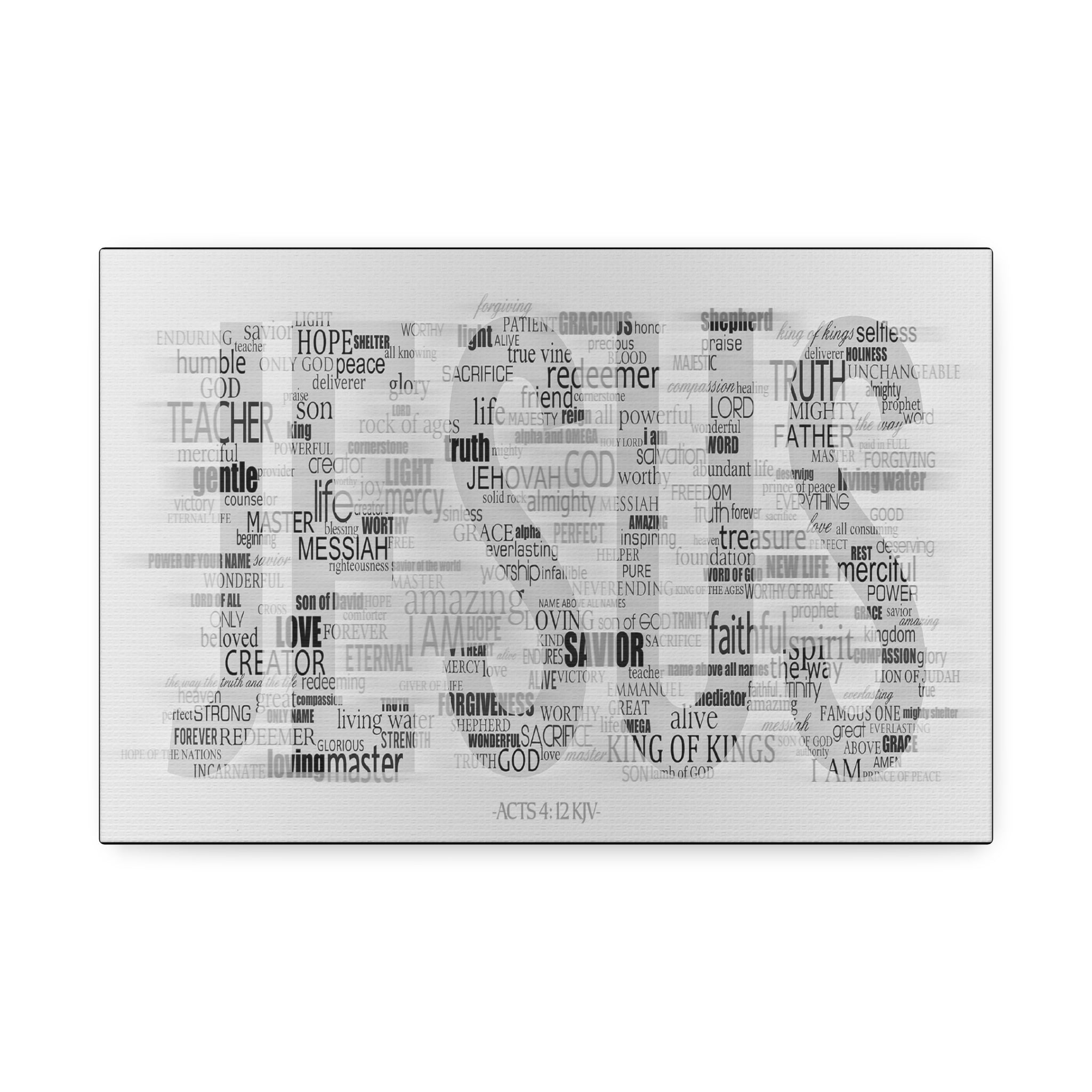 "No Other Name"  Canvas  (White)