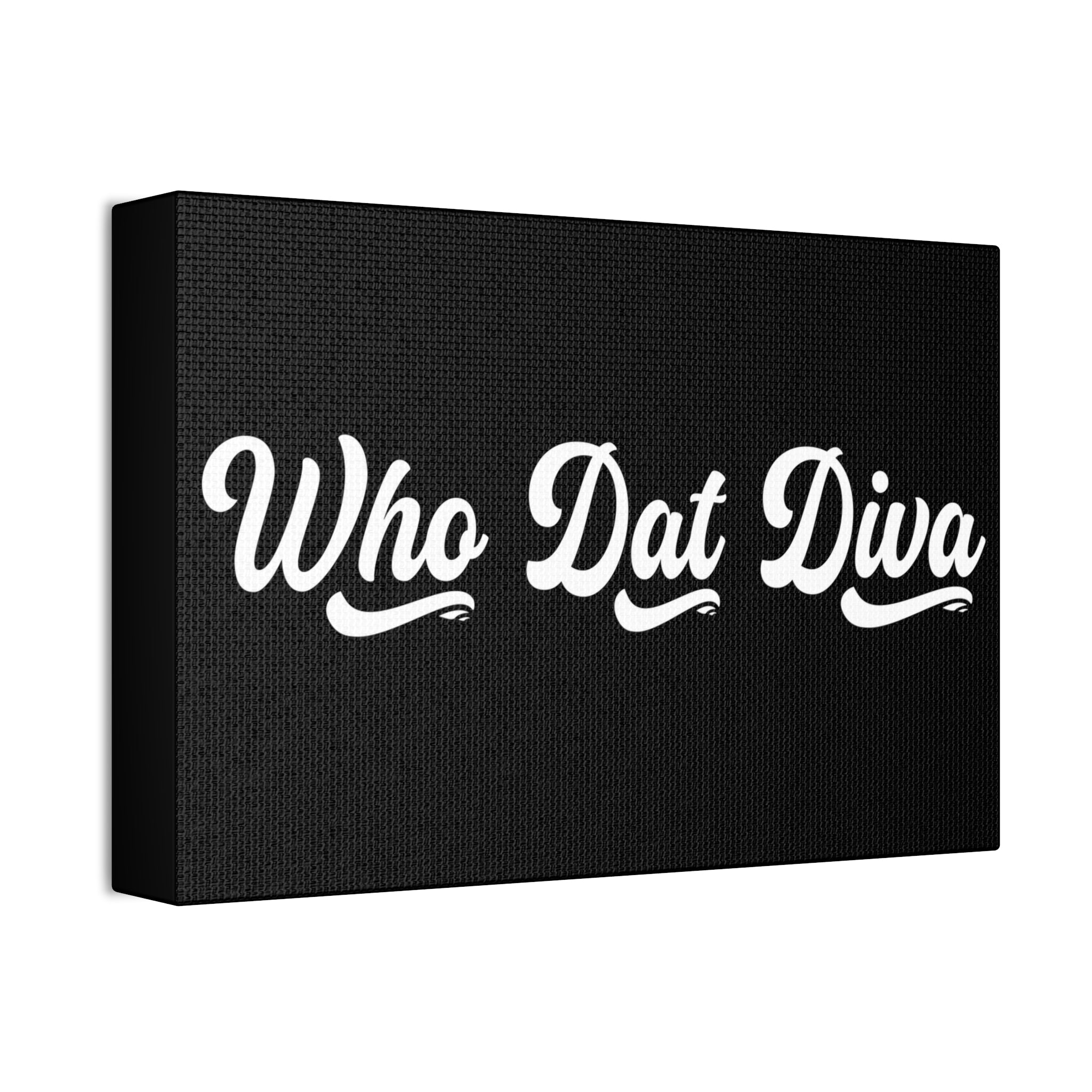 "Who Dat Diva" Canvas