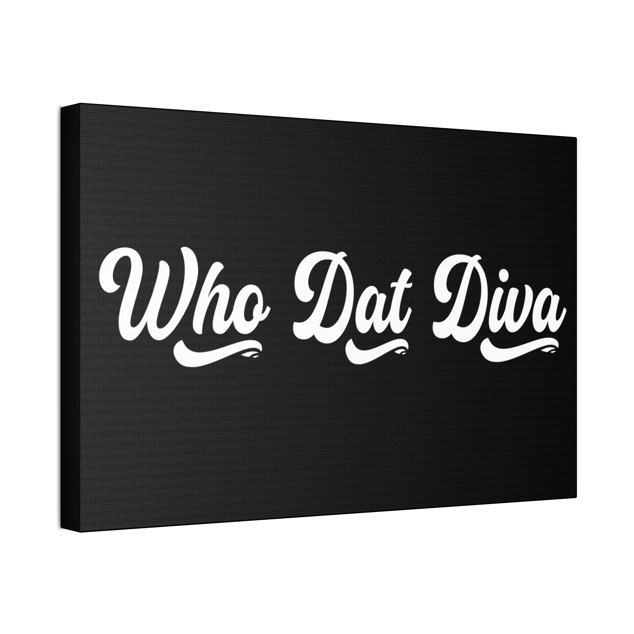 "Who Dat Diva" Canvas