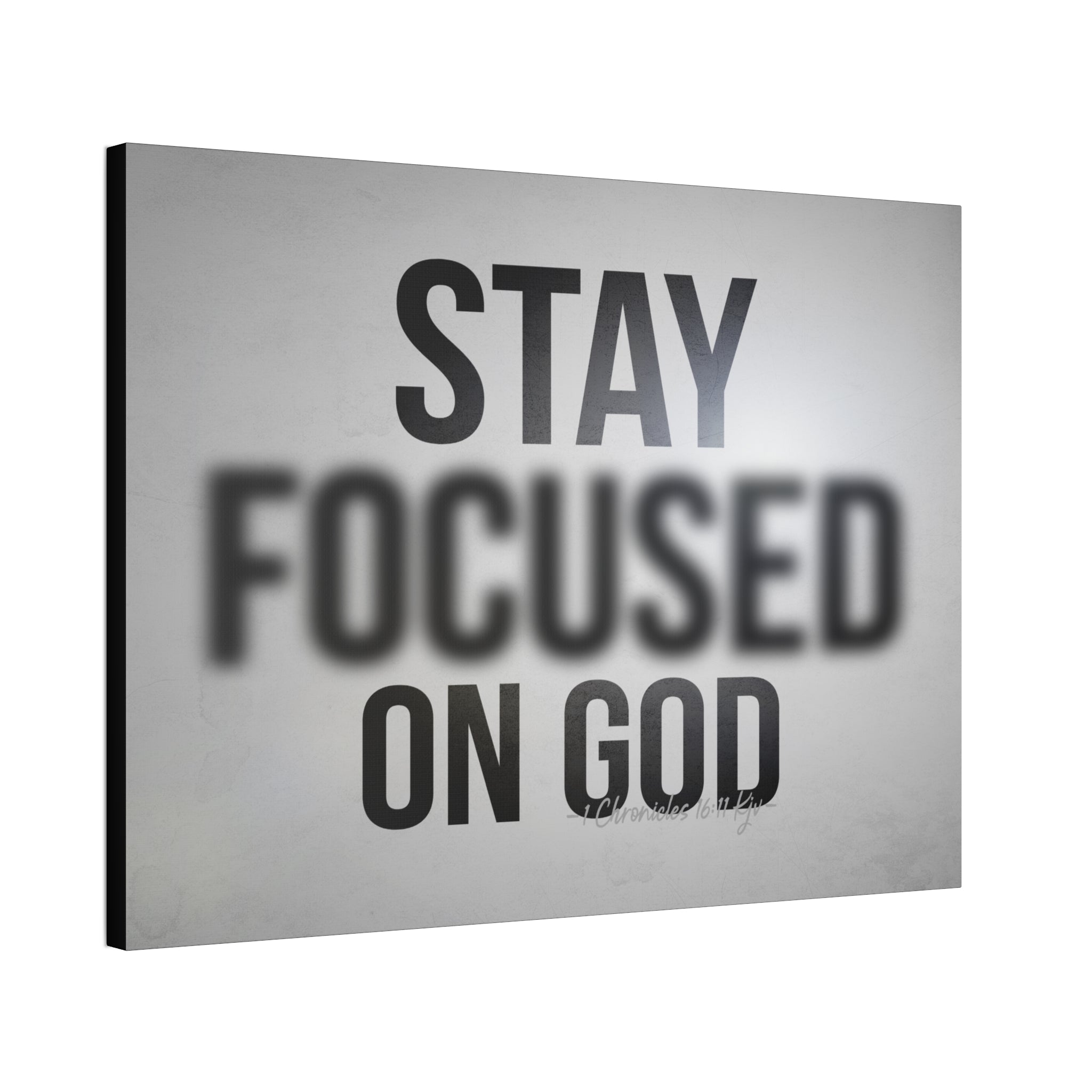 "Focused On God" Canvas