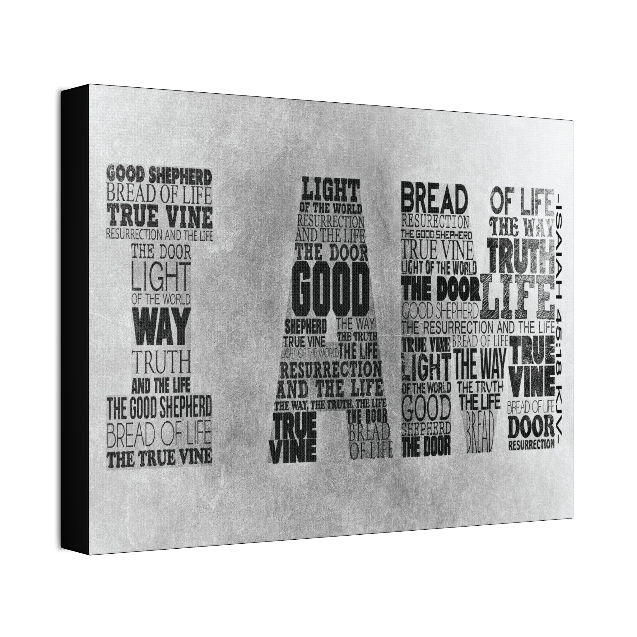 "I Am" Canvas (White)