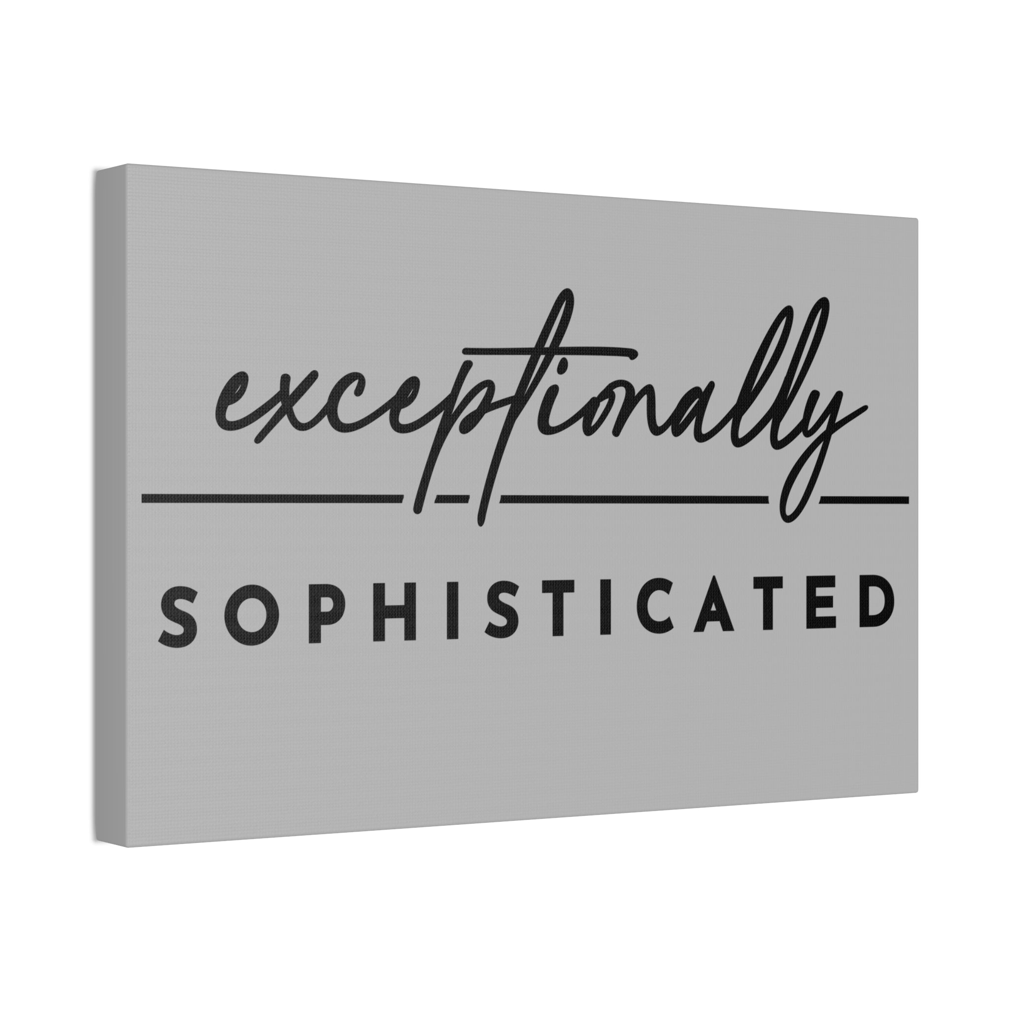 "Exceptionally Sophisticated" Canvas
