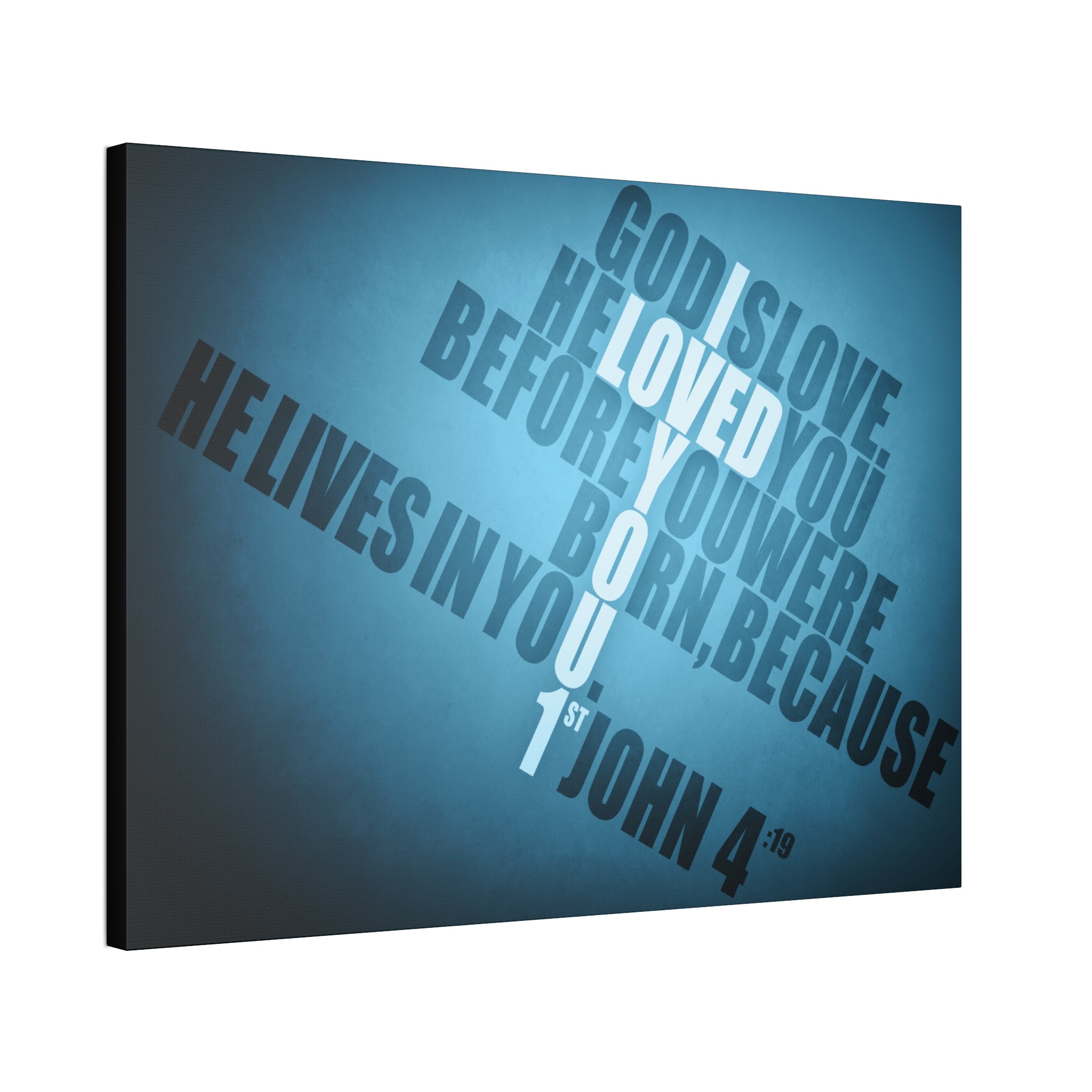 "Loved You 1st" Canvas (Blue)