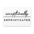 "Exceptionally Sophisticated" Canvas