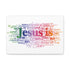 "Jesus Is" Canvas (White)
