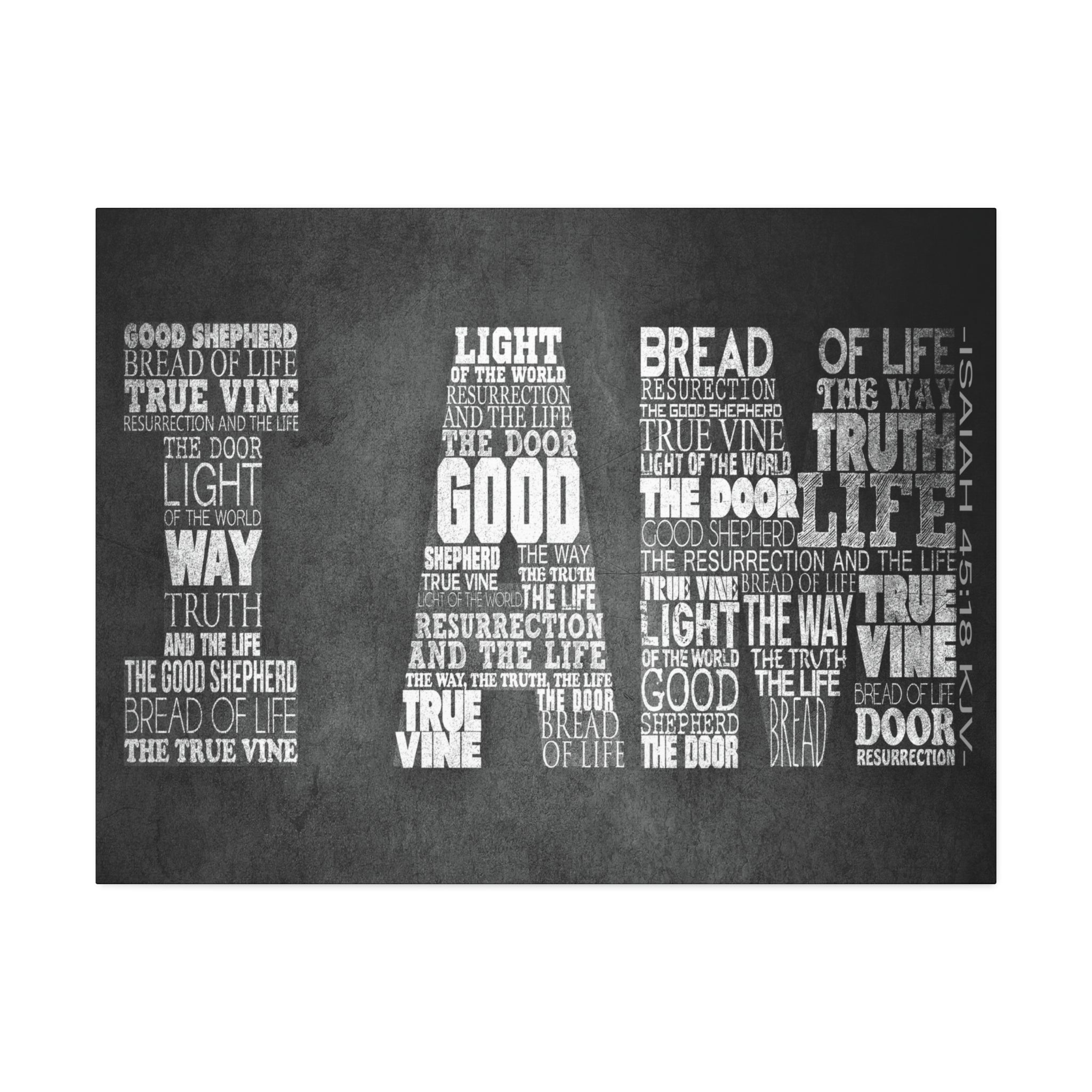 "I Am" Canvas (Black)