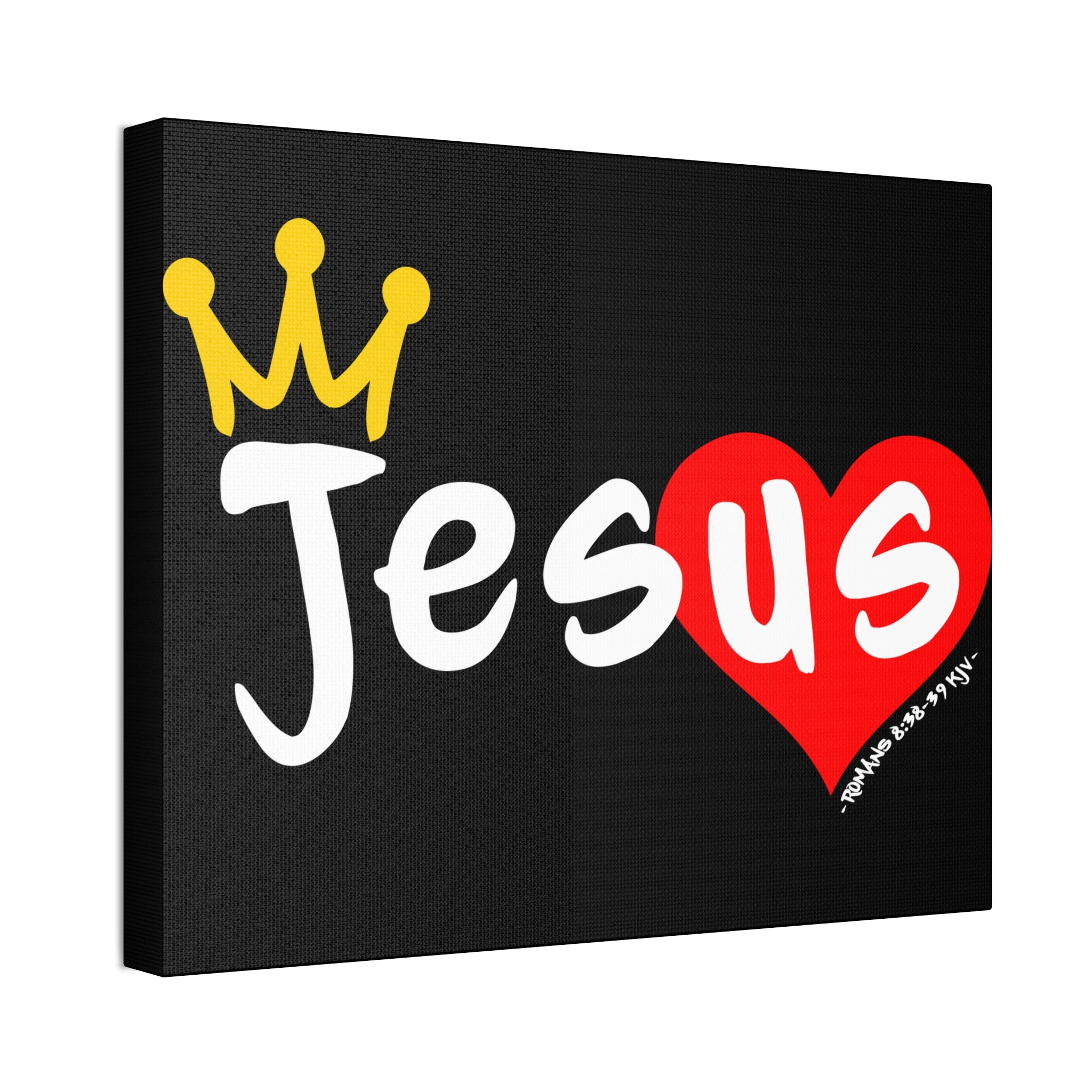 "Jesus Loves Us"  Canvas