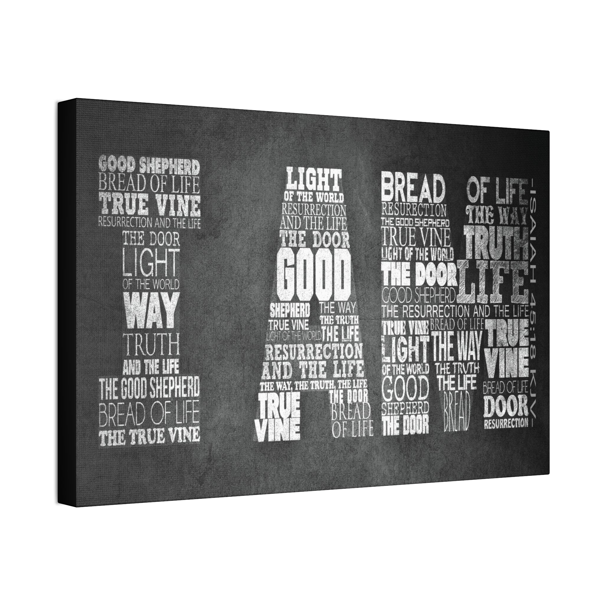 "I Am" Canvas (Black)