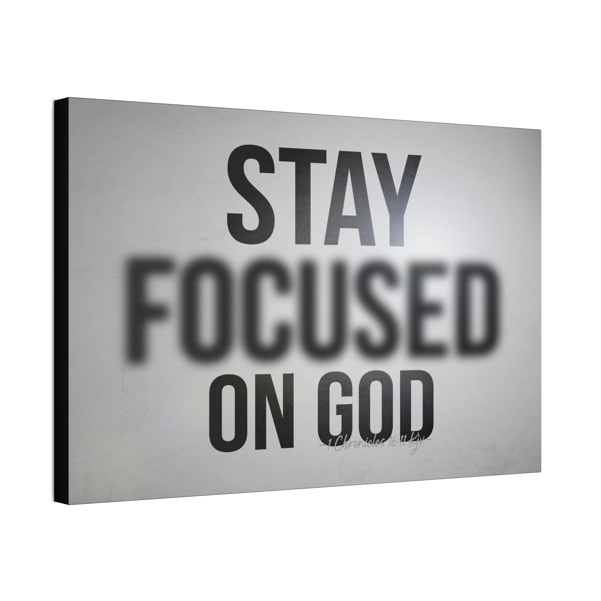 "Focused On God" Canvas