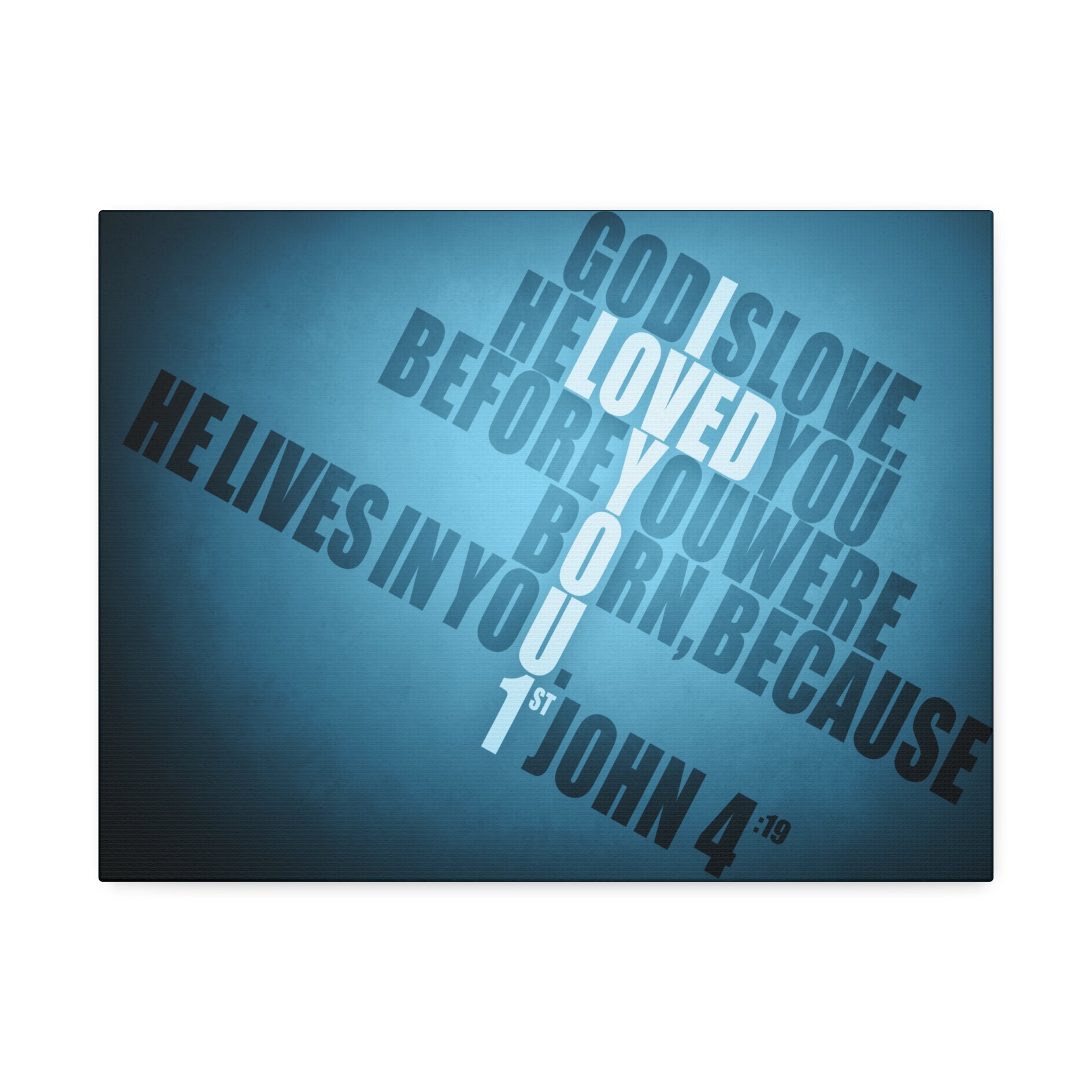 "Loved You 1st" Canvas (Blue)