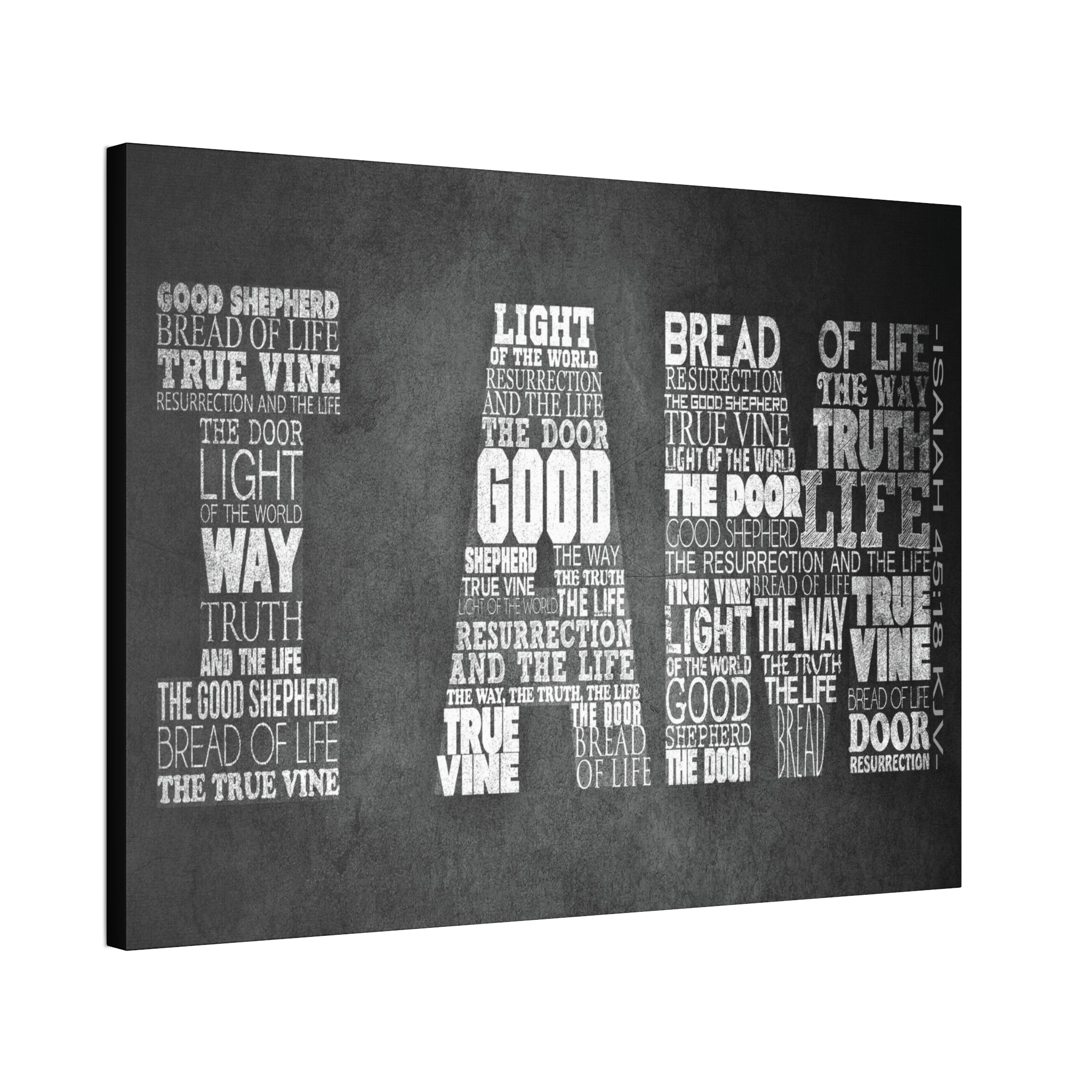 "I Am" Canvas (Black)