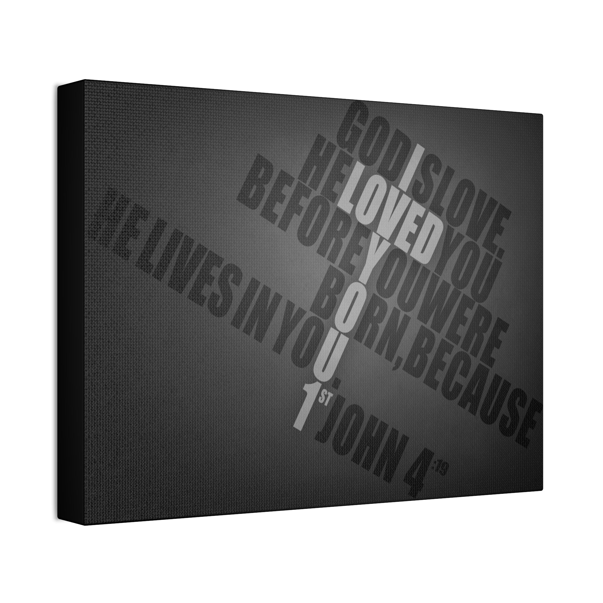 "Loved You 1st" Canvas (Black)