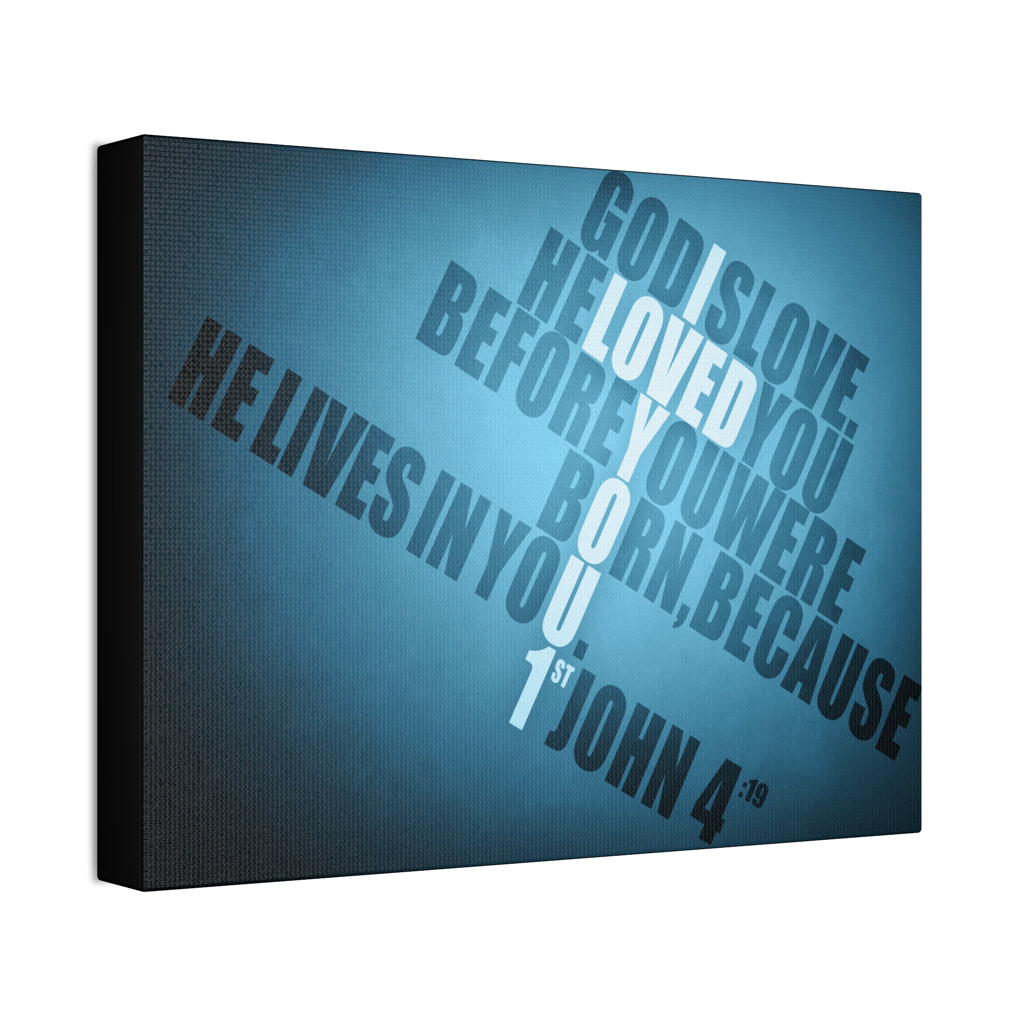 "Loved You 1st" Canvas (Blue)