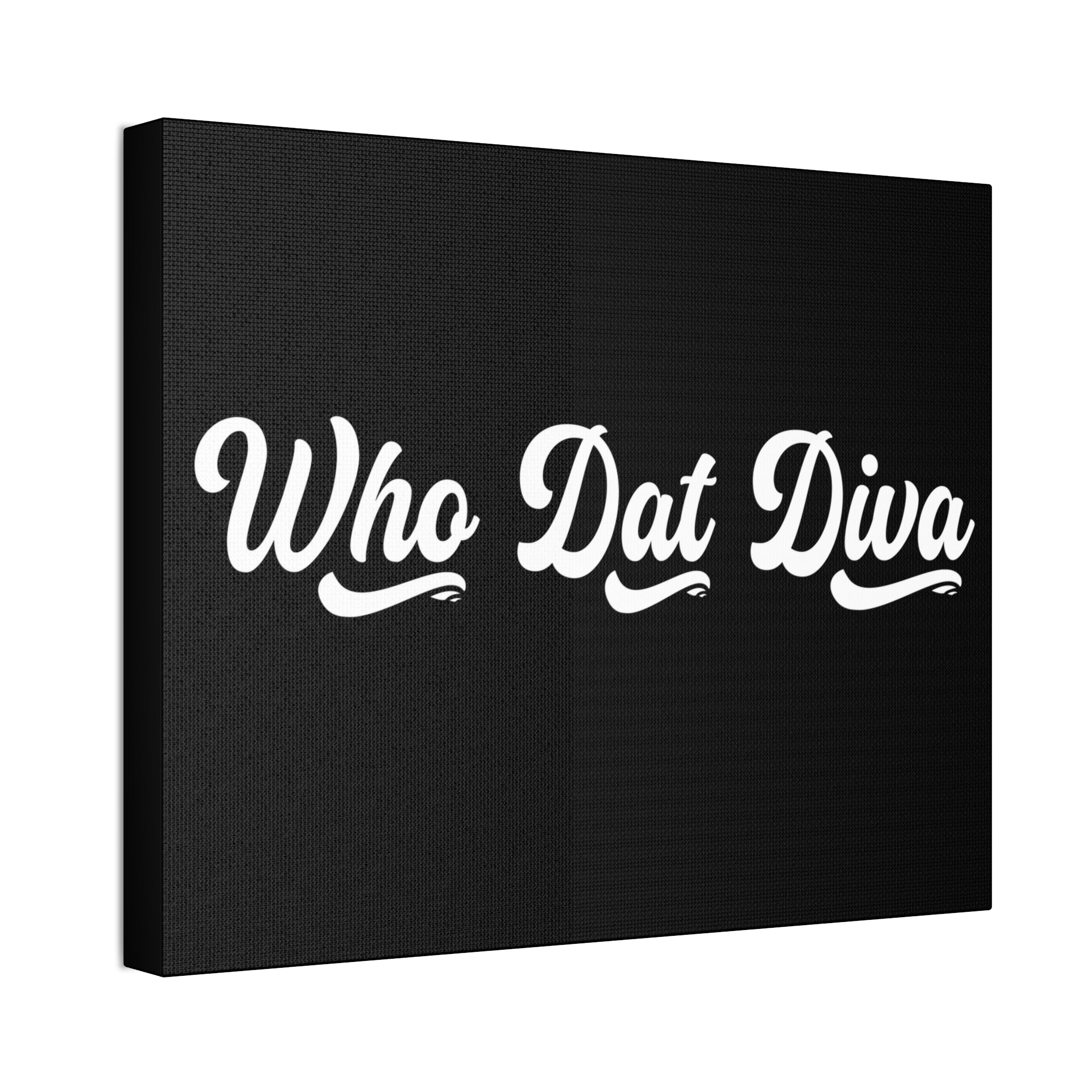 "Who Dat Diva" Canvas
