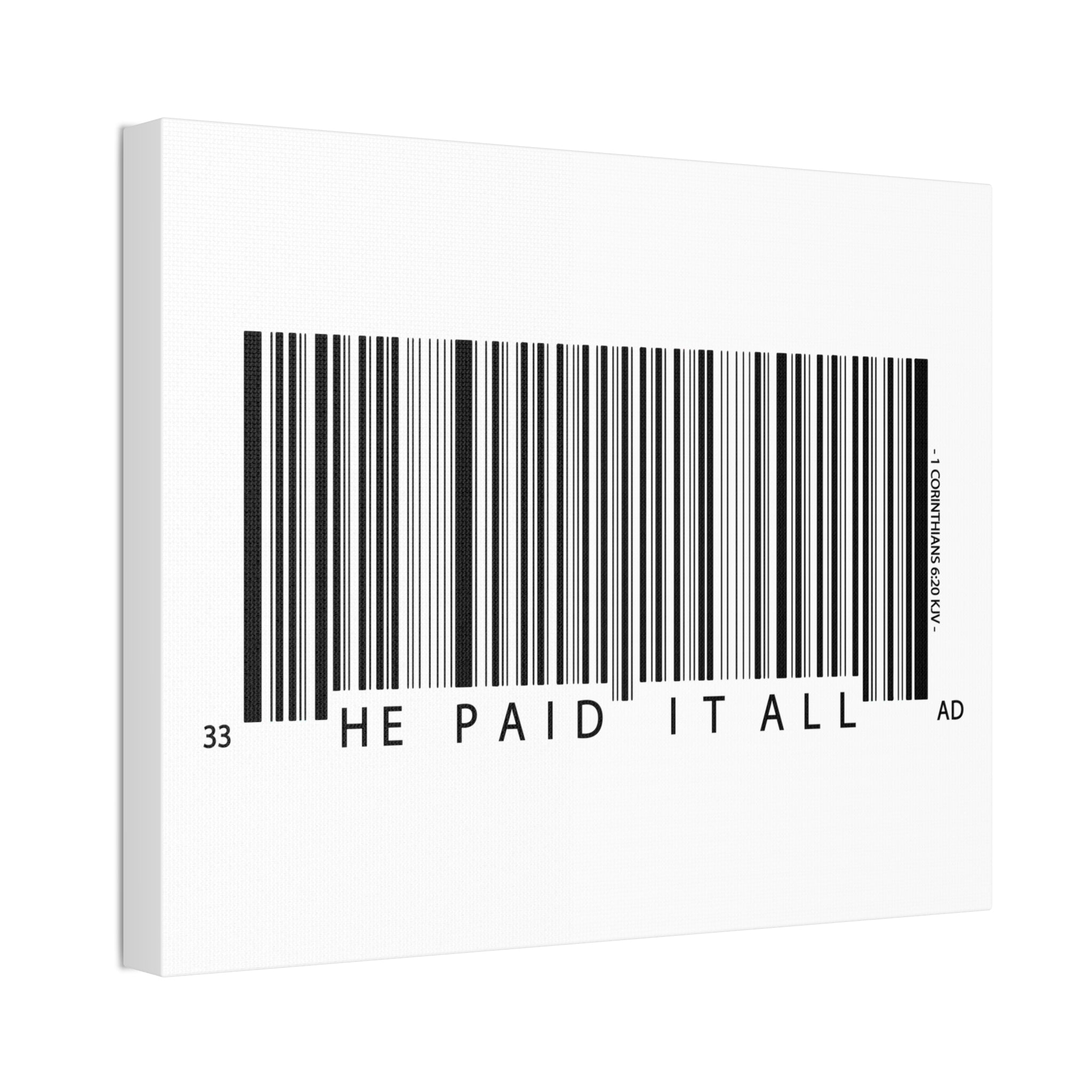 "He Paid It" Canvas