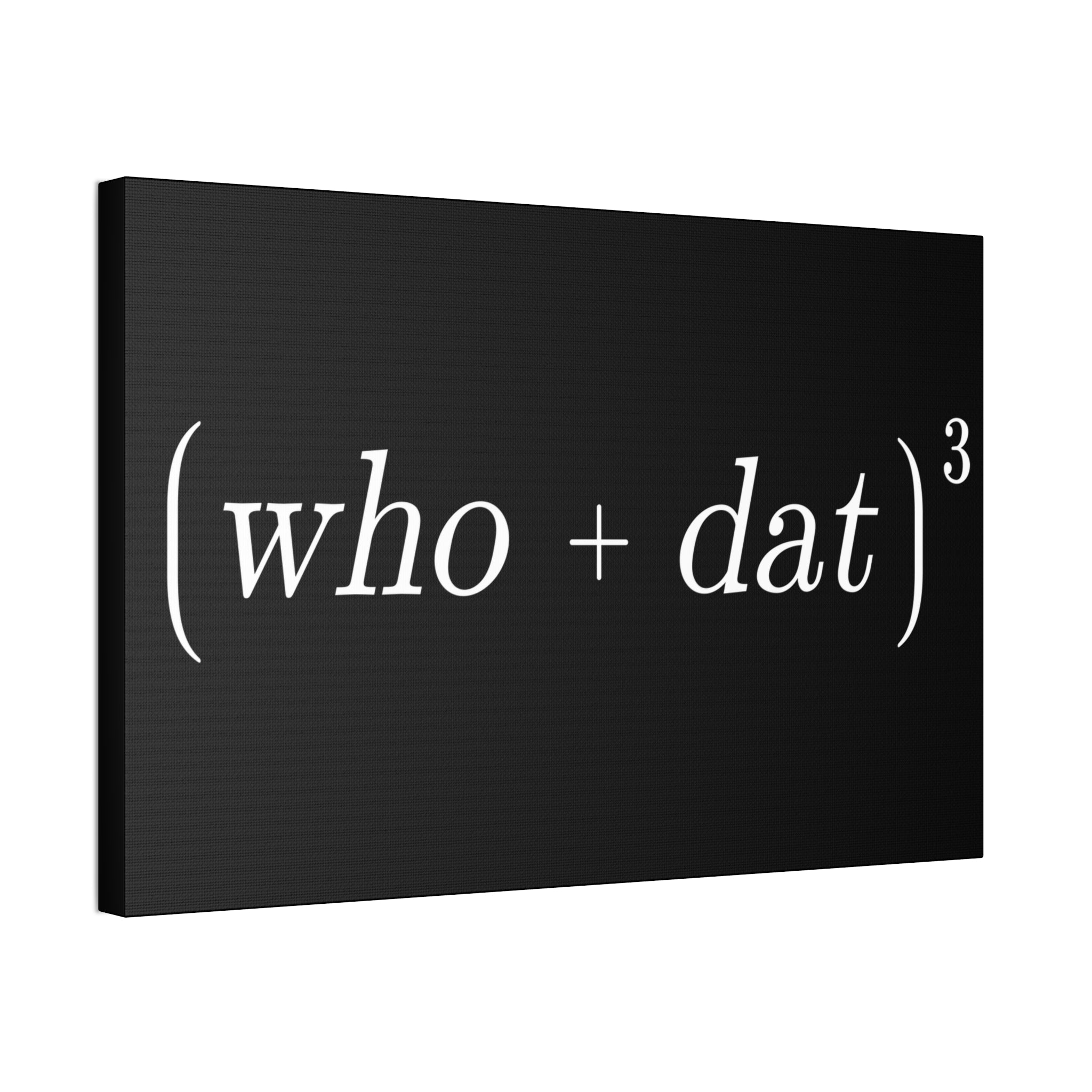 "Who Dat Theory" Canvas
