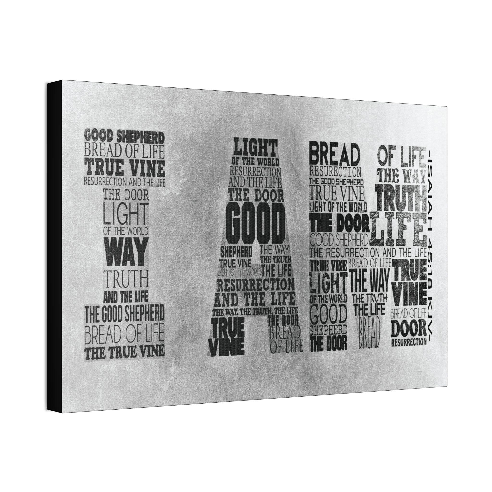 "I Am" Canvas (White)