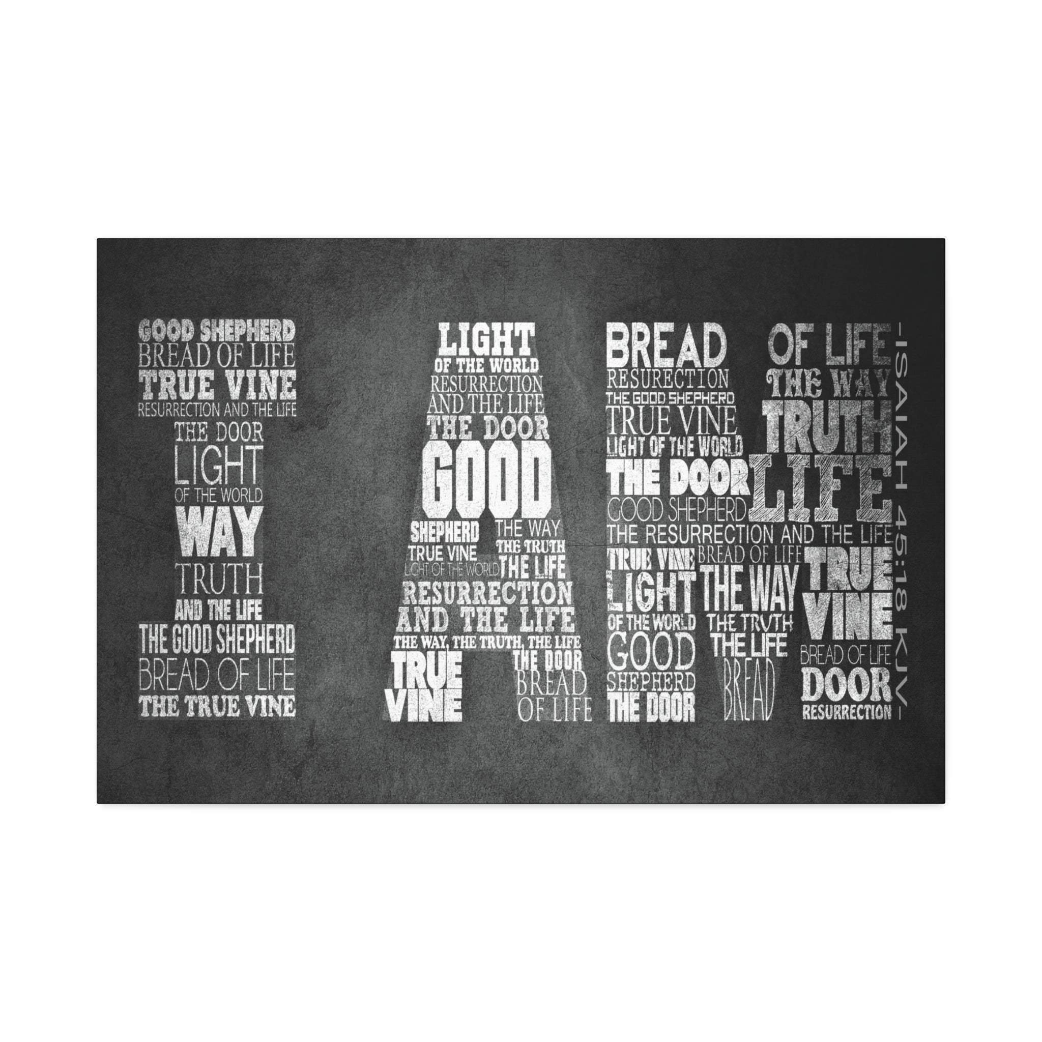 "I Am" Canvas (Black)