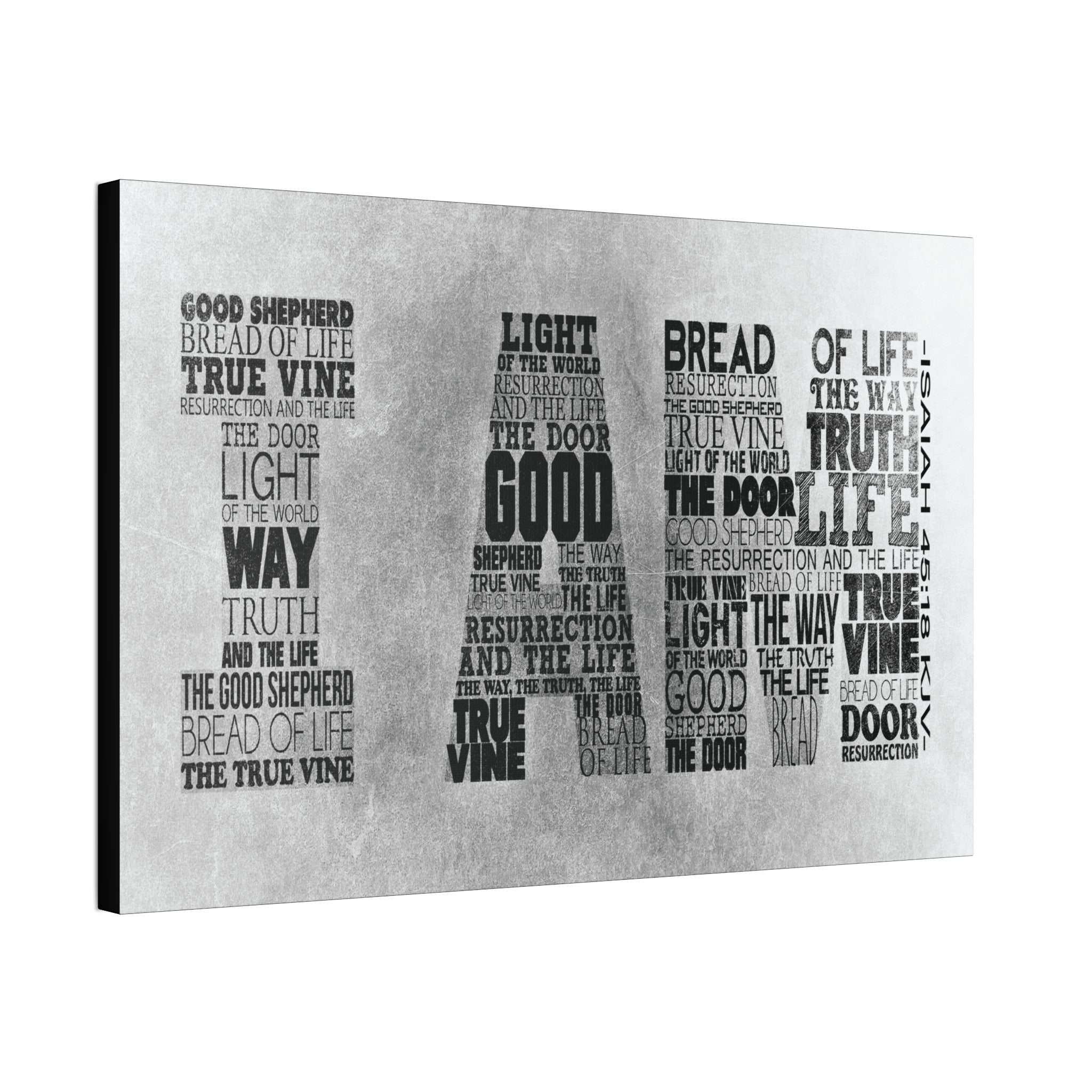 "I Am" Canvas (White)