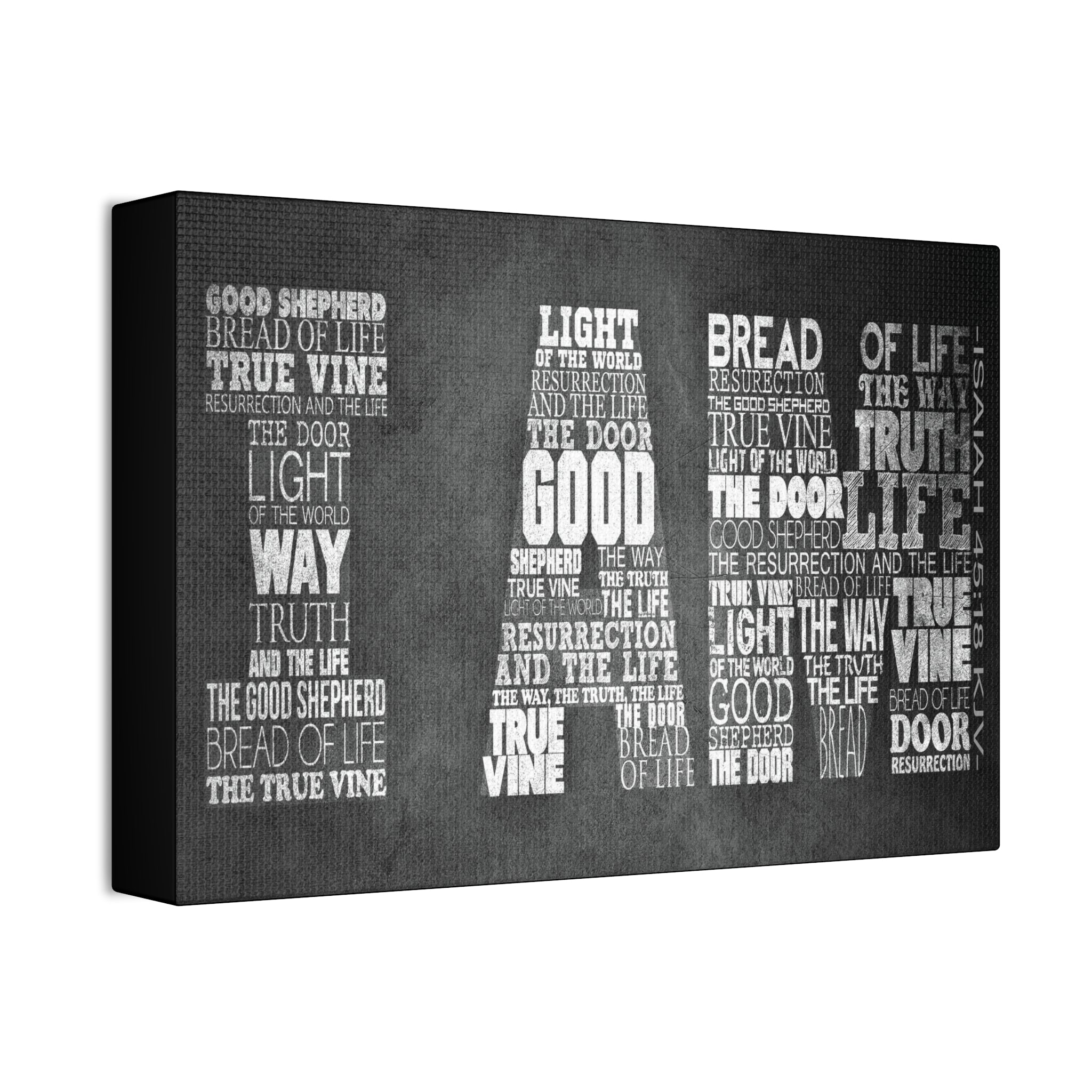 "I Am" Canvas (Black)